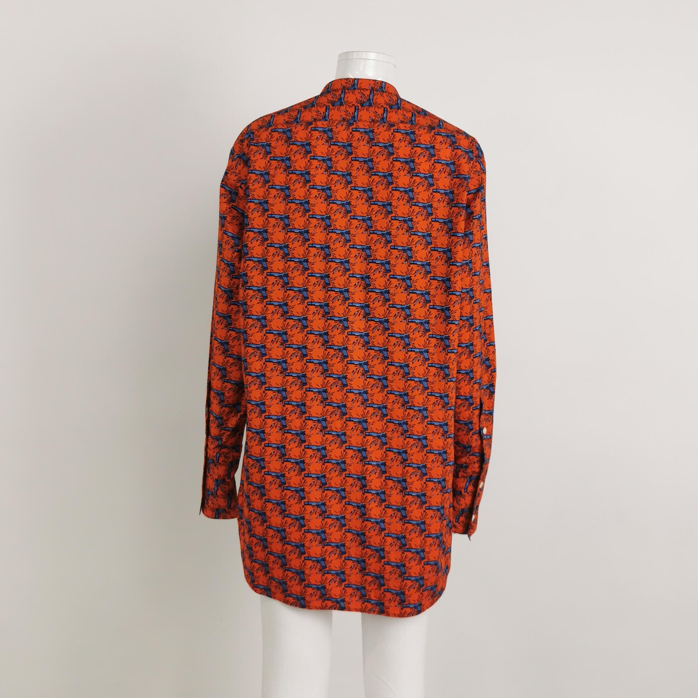 Celine Celine Gun Print Button Up Shirt Size 38 Size S / US 4 / IT 40 - 2 Thumbnail