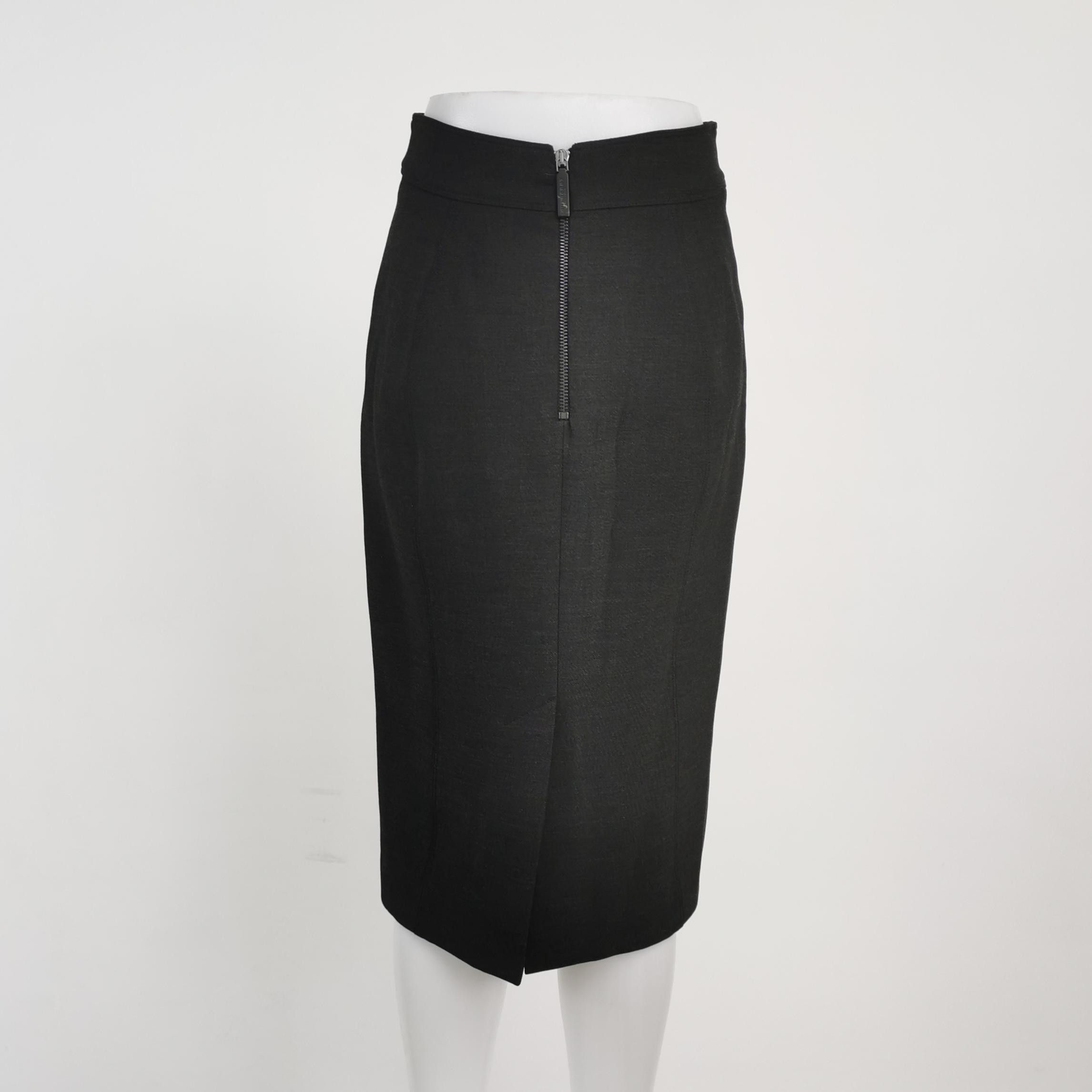 Burberry Burberry London Black Pencil Skirt Size US 2 Size 26" / US 2 / IT 38 - 2 Thumbnail