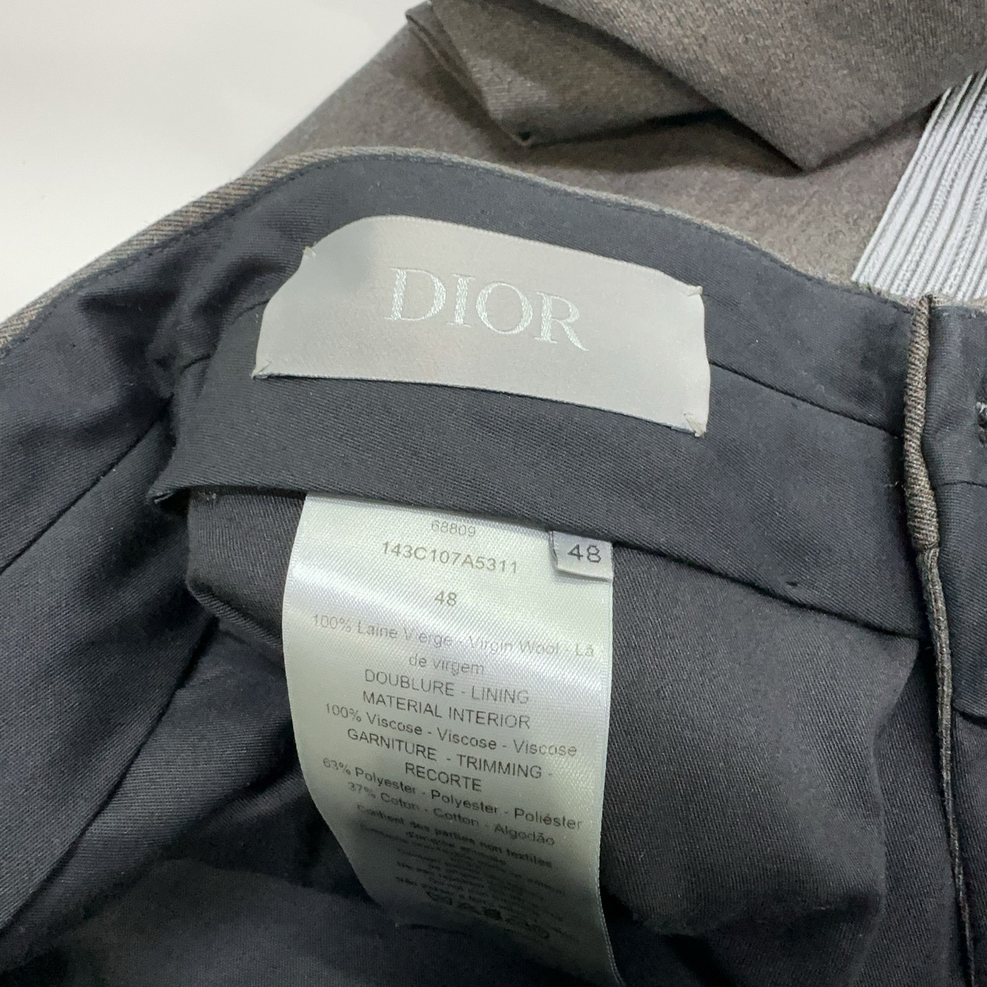 Dior Dior Wool Side Stripe Trousers Size 48 Size US 32 / EU 48 - 3 Thumbnail