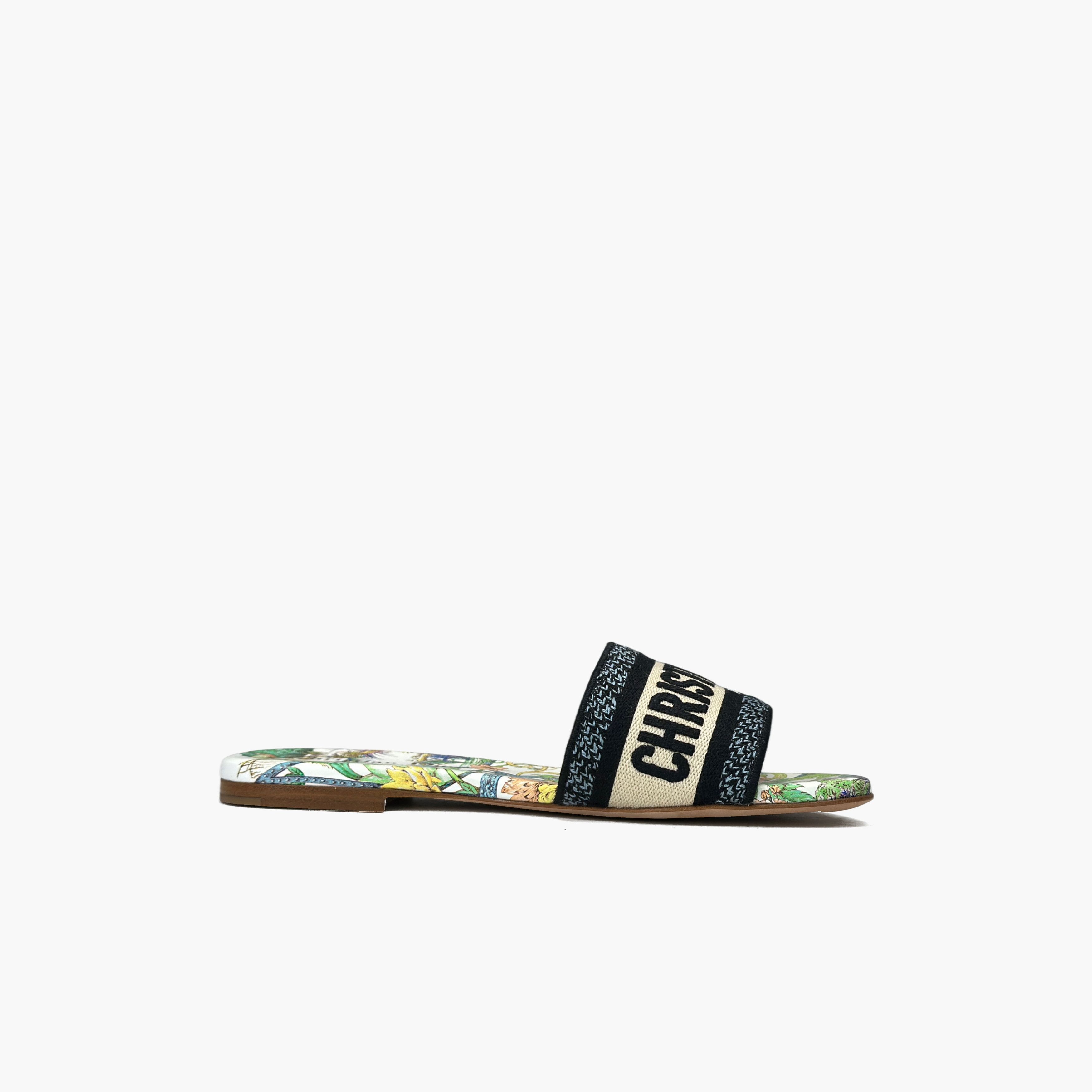 Dior Dior Dway Embroidered Slide Sandals Size 35 Size US 5 / IT 35 - 2 Thumbnail