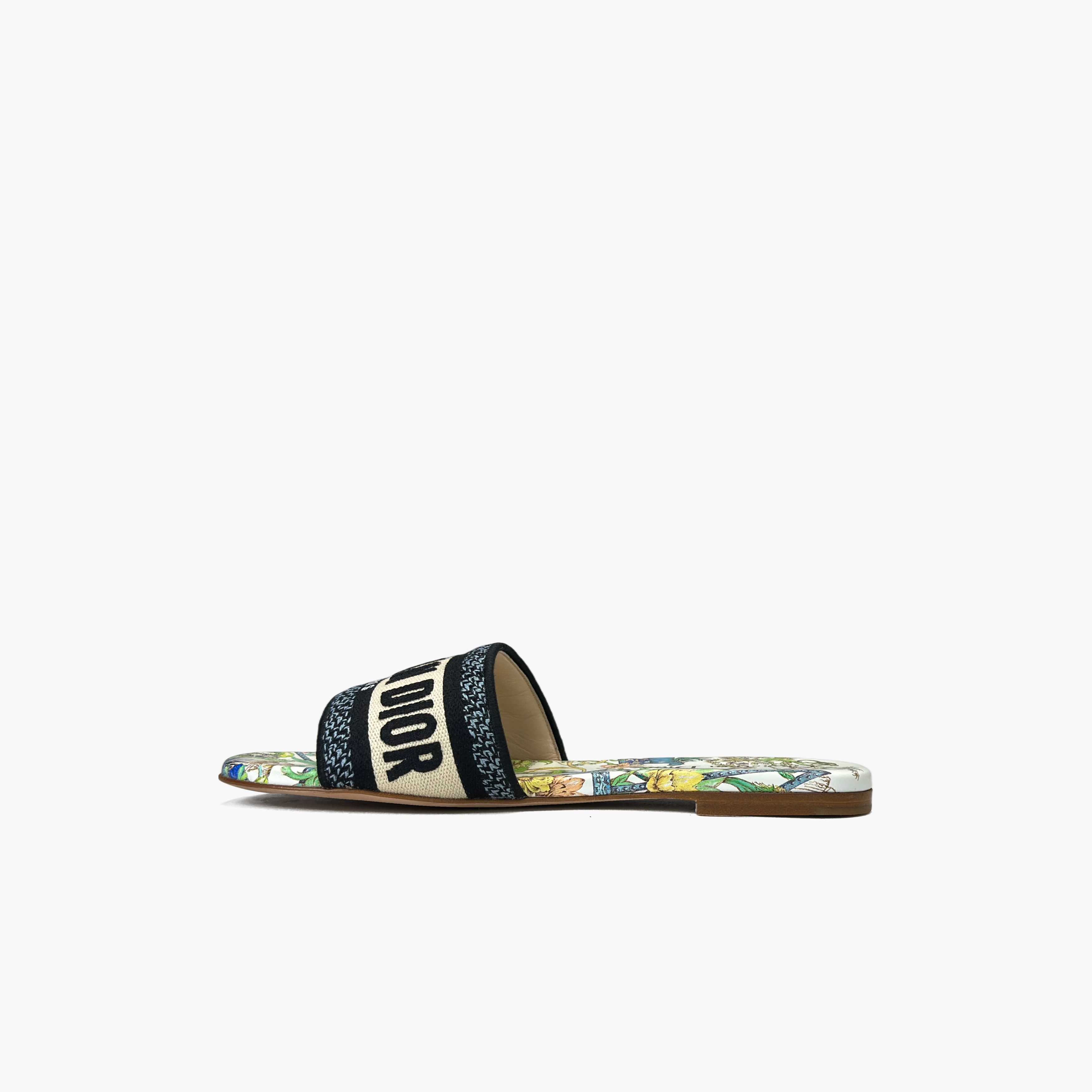 Dior Dior Dway Embroidered Slide Sandals Size 35 Size US 5 / IT 35 - 3 Thumbnail