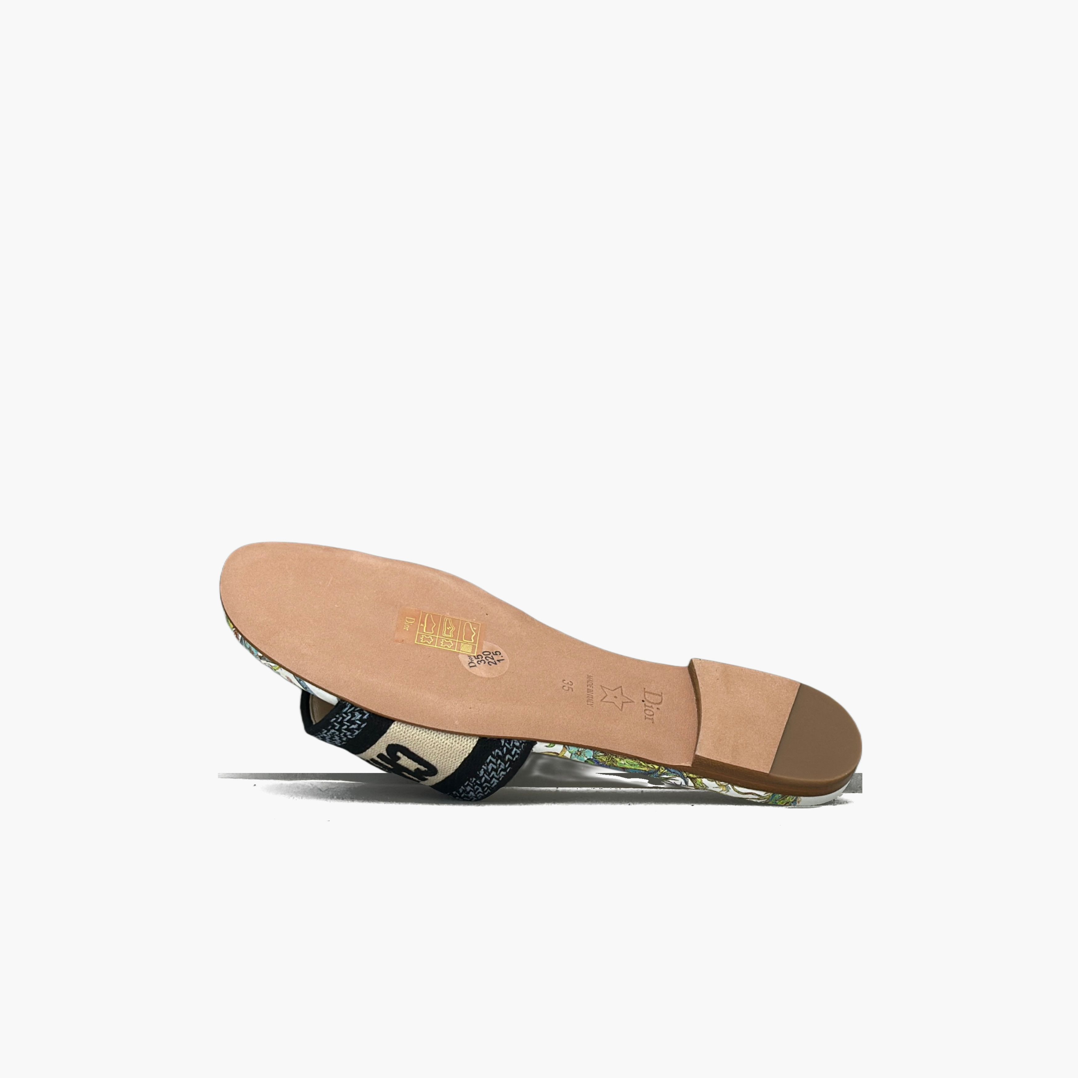 Dior Dior Dway Embroidered Slide Sandals Size 35 Size US 5 / IT 35 - 8 Thumbnail
