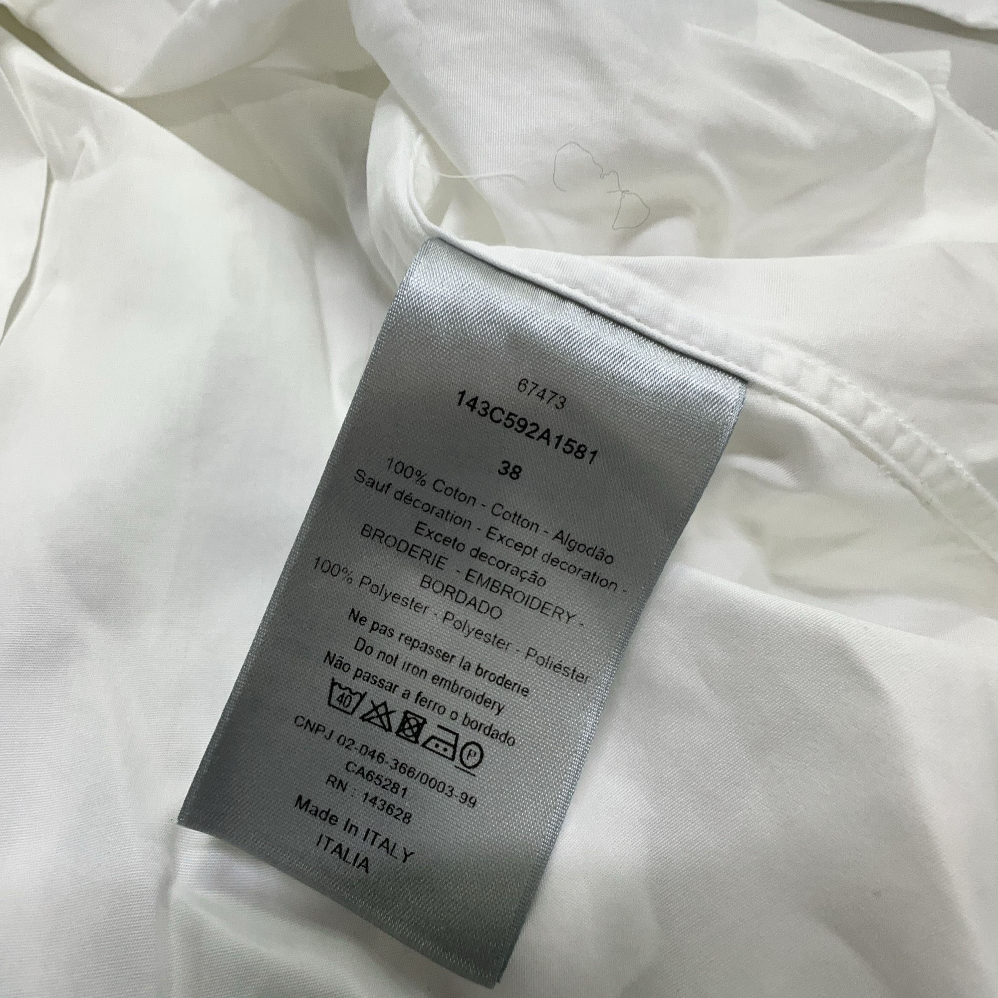 Dior Dior Logo Embroidered Button Up Shirt Size S Size US S / EU 44-46 / 1 - 3 Thumbnail