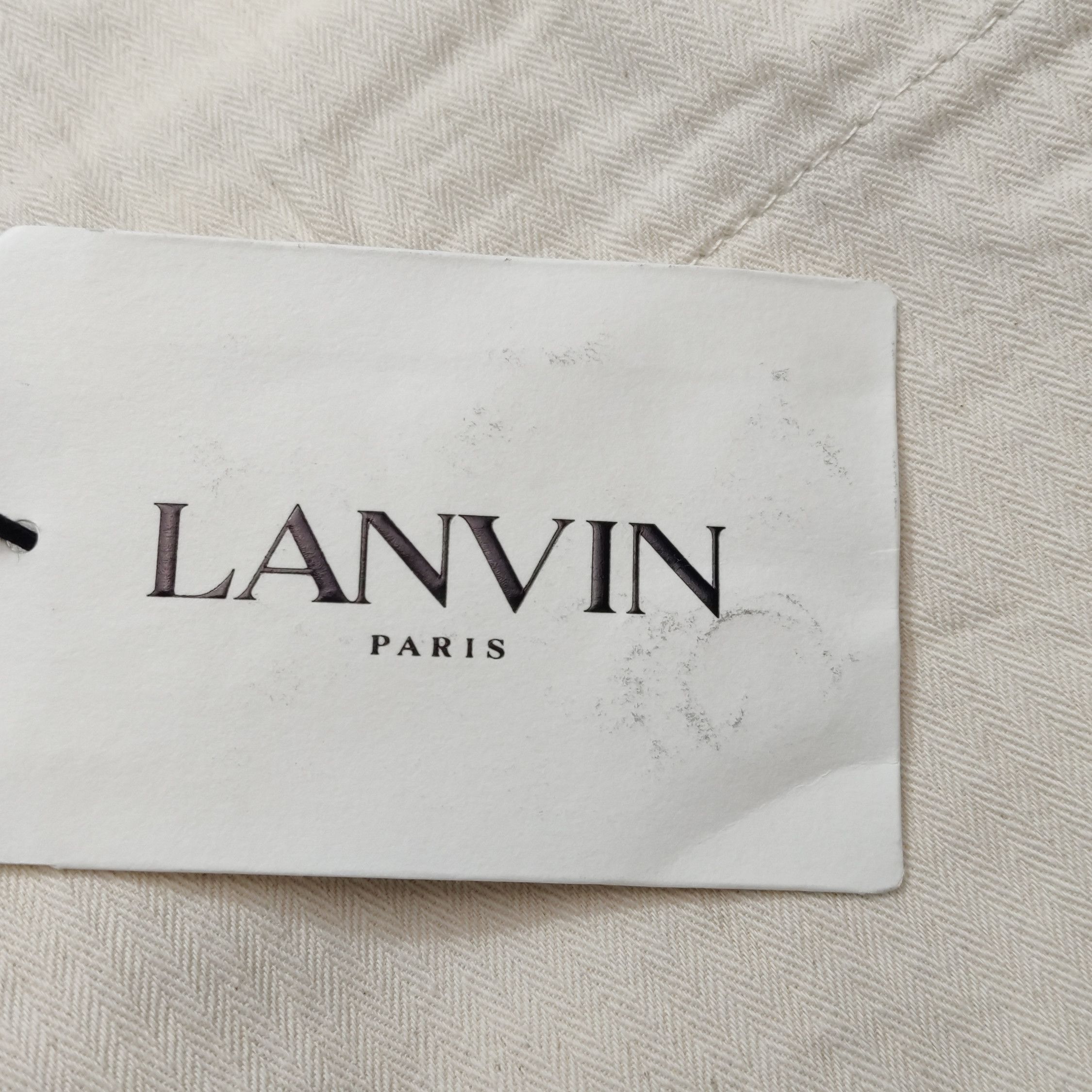 Lanvin Lanvin Embroidered Cotton Linen Skirt Size 40 Size 27" / US 4 / IT 40 - 10 Thumbnail