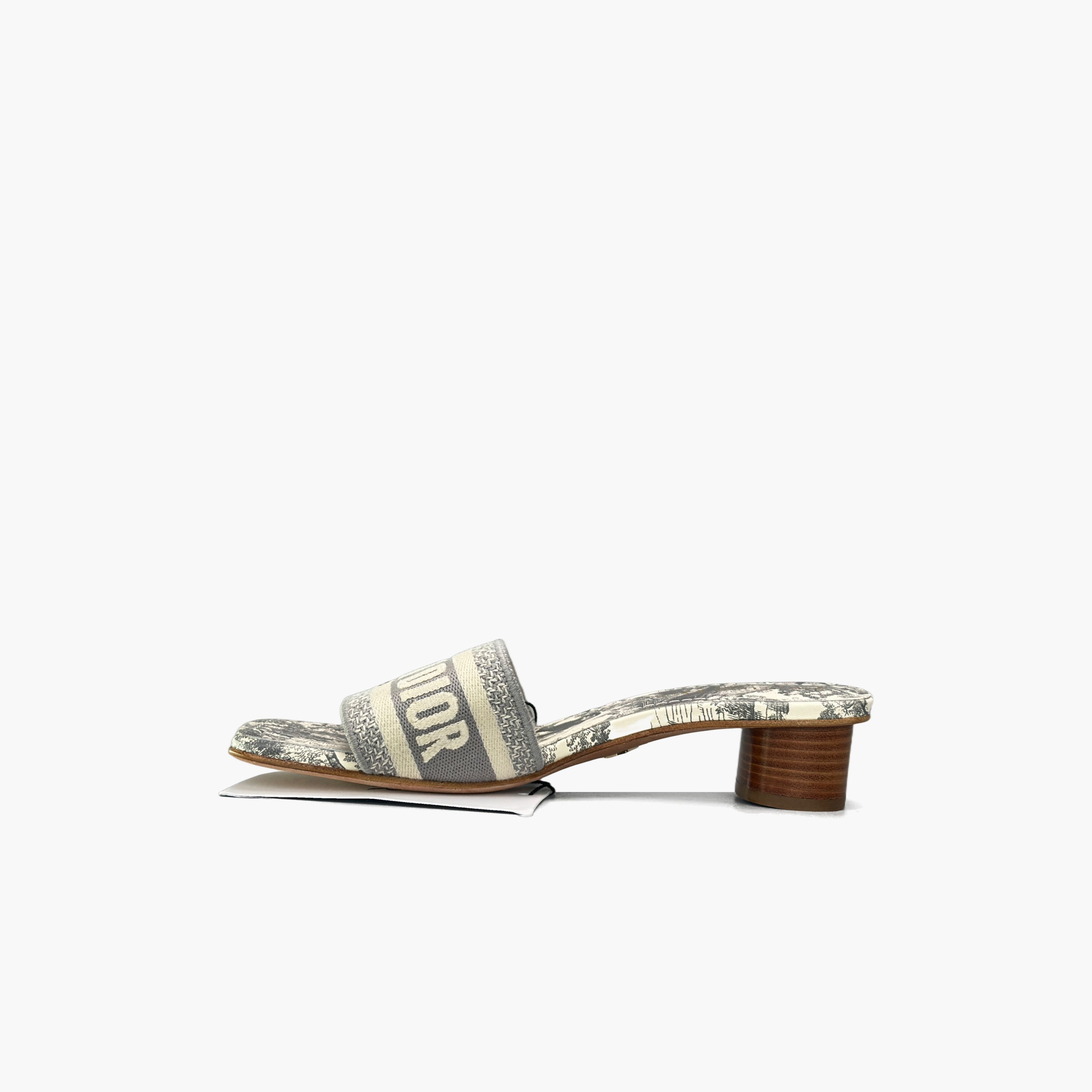 Dior Dior Dway Toile de Jouy Mules Size 35.5 Size US 5.5 / IT 35.5 - 3 Thumbnail