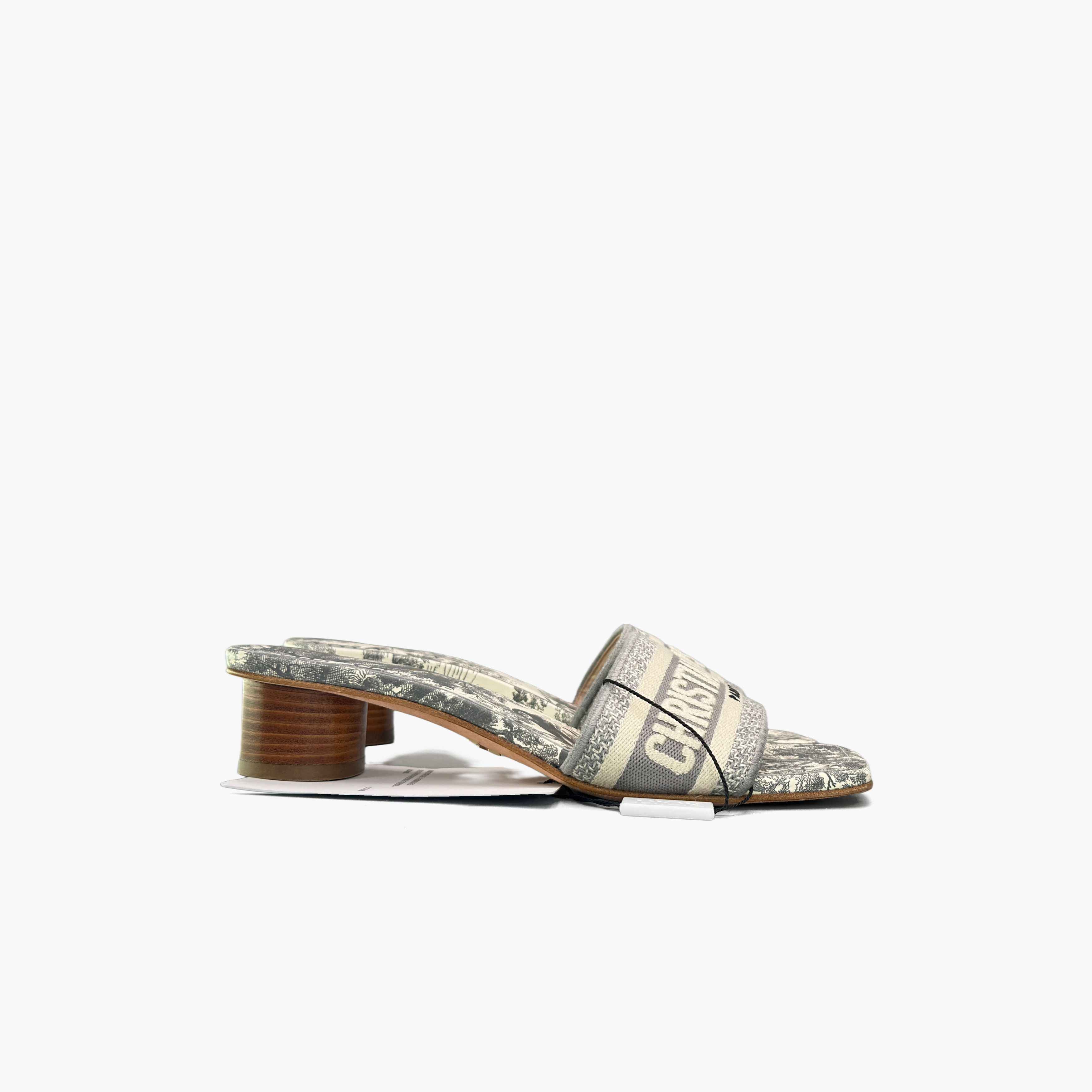 Dior Dior Dway Toile de Jouy Mules Size 35.5 Size US 5.5 / IT 35.5 - 4 Thumbnail