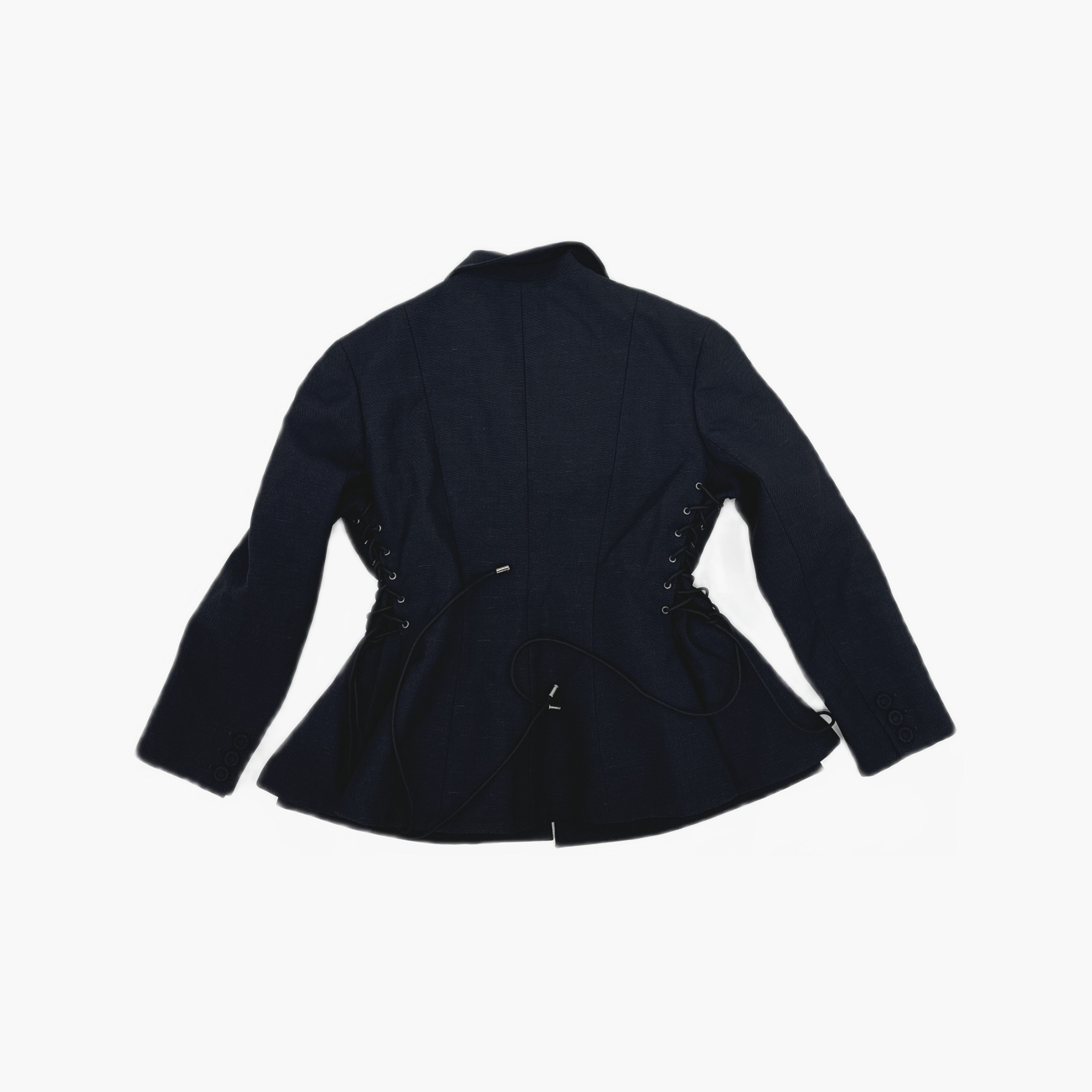 Christian Dior Monsieur Christian Dior Lace-Up Wool Blazer Size 40 Size M / US 6-8 / IT 42-44 - 2 Thumbnail
