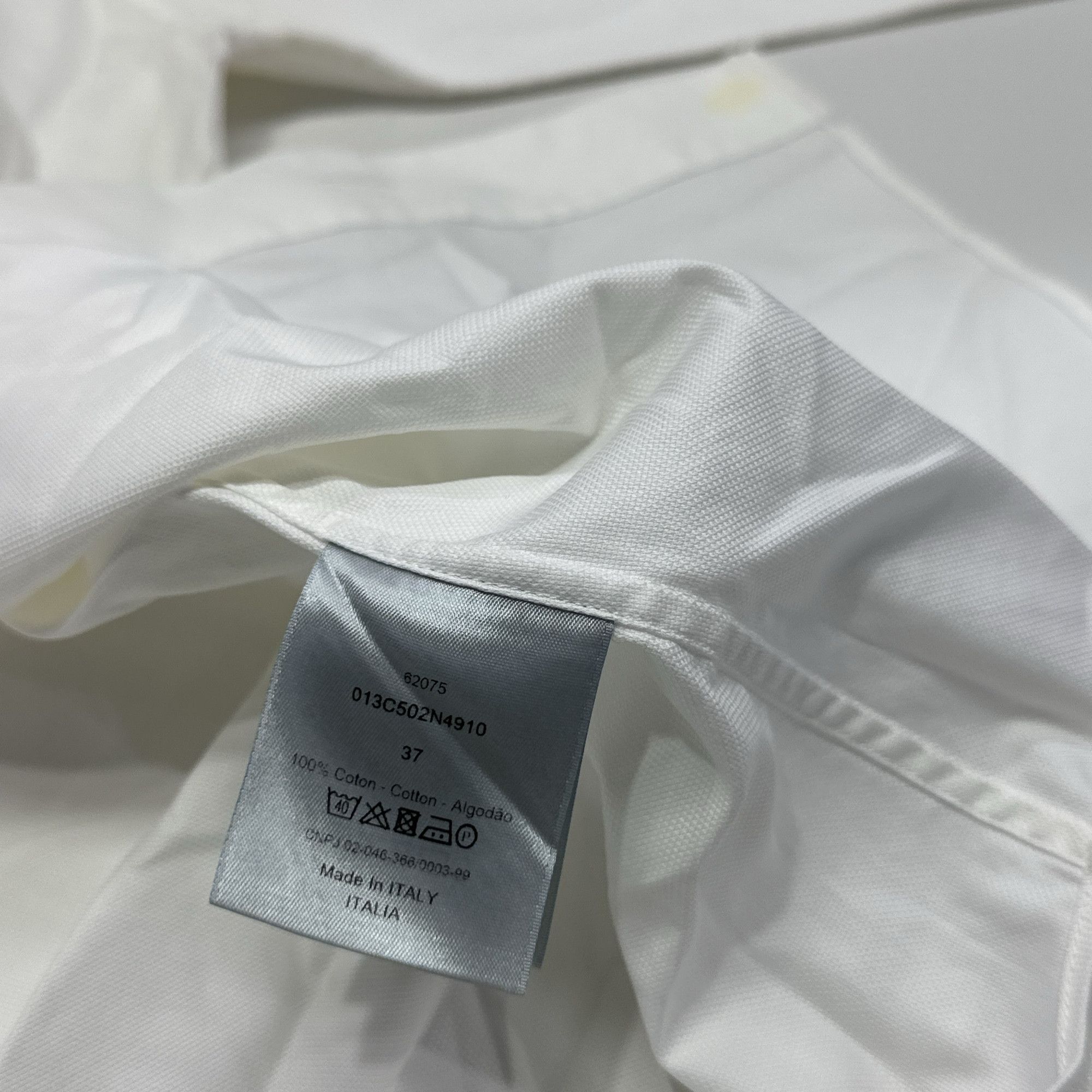Dior Dior Logo Button Up Shirt White Size S Size US S / EU 44-46 / 1 - 3 Thumbnail