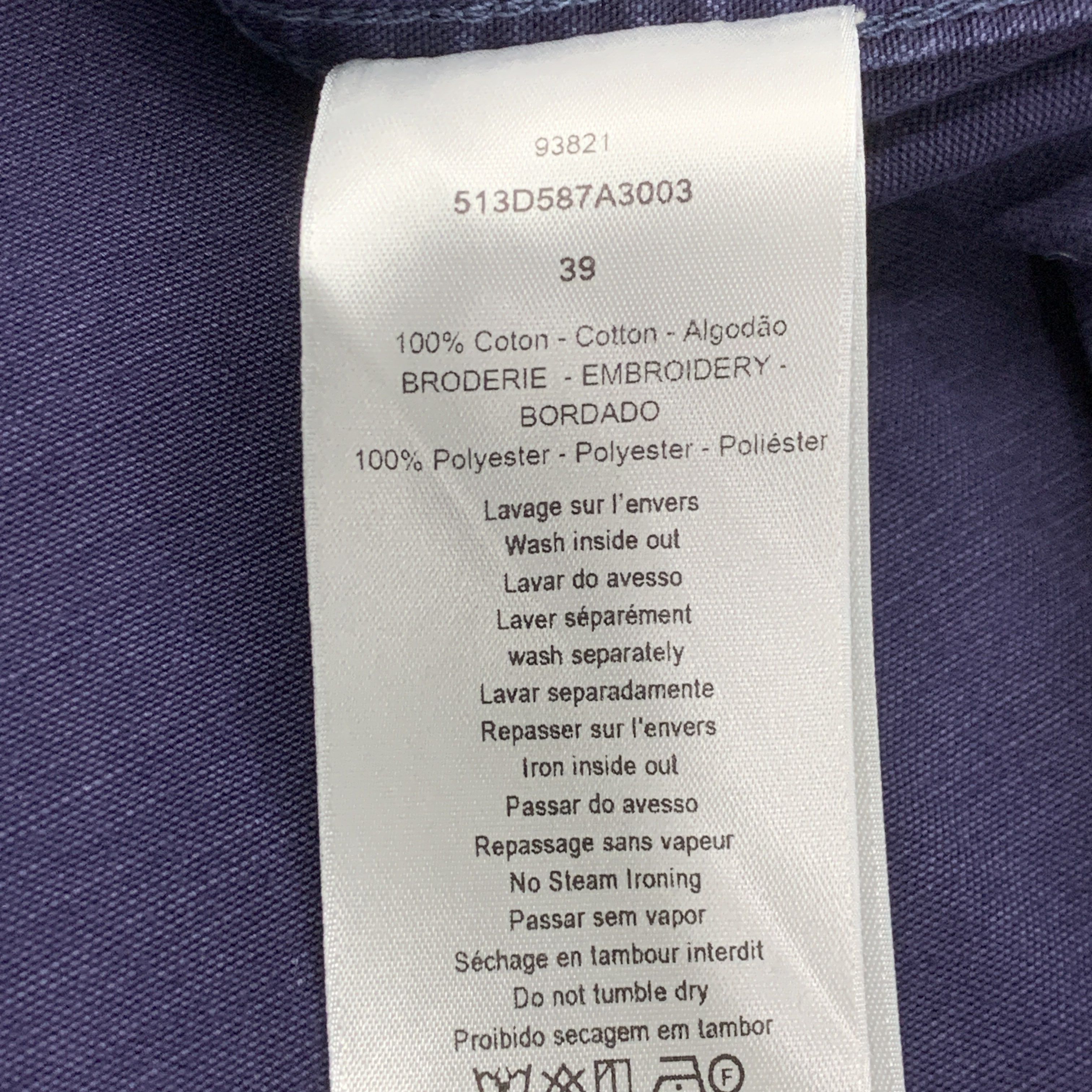 Dior Dior Lewis Hamilton Denim Shirt Size M Size US M / EU 48-50 / 2 - 3 Thumbnail