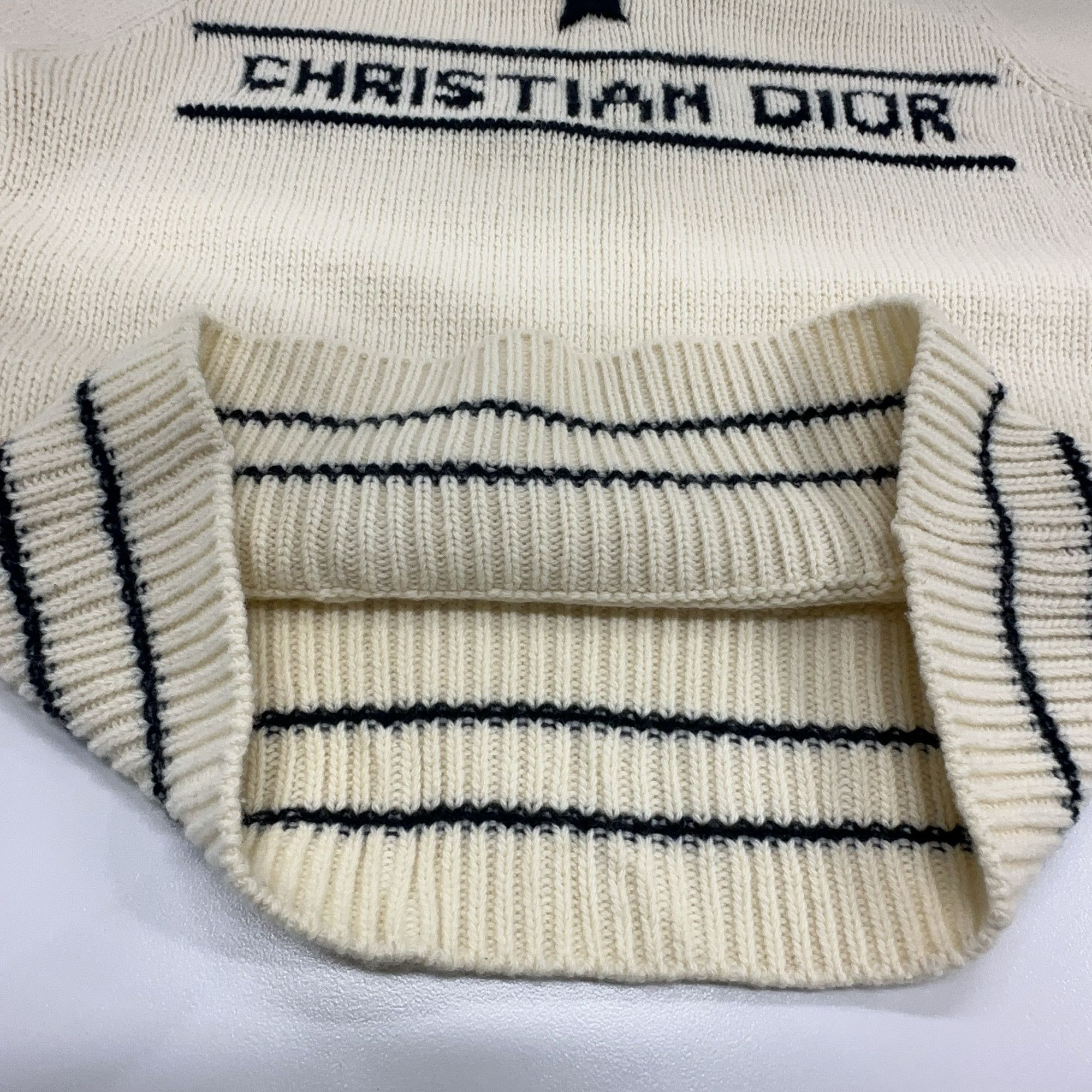 Dior Dior Star Logo Wool Cashmere Sweater Size 38 Size S / US 4 / IT 40 - 6 Thumbnail