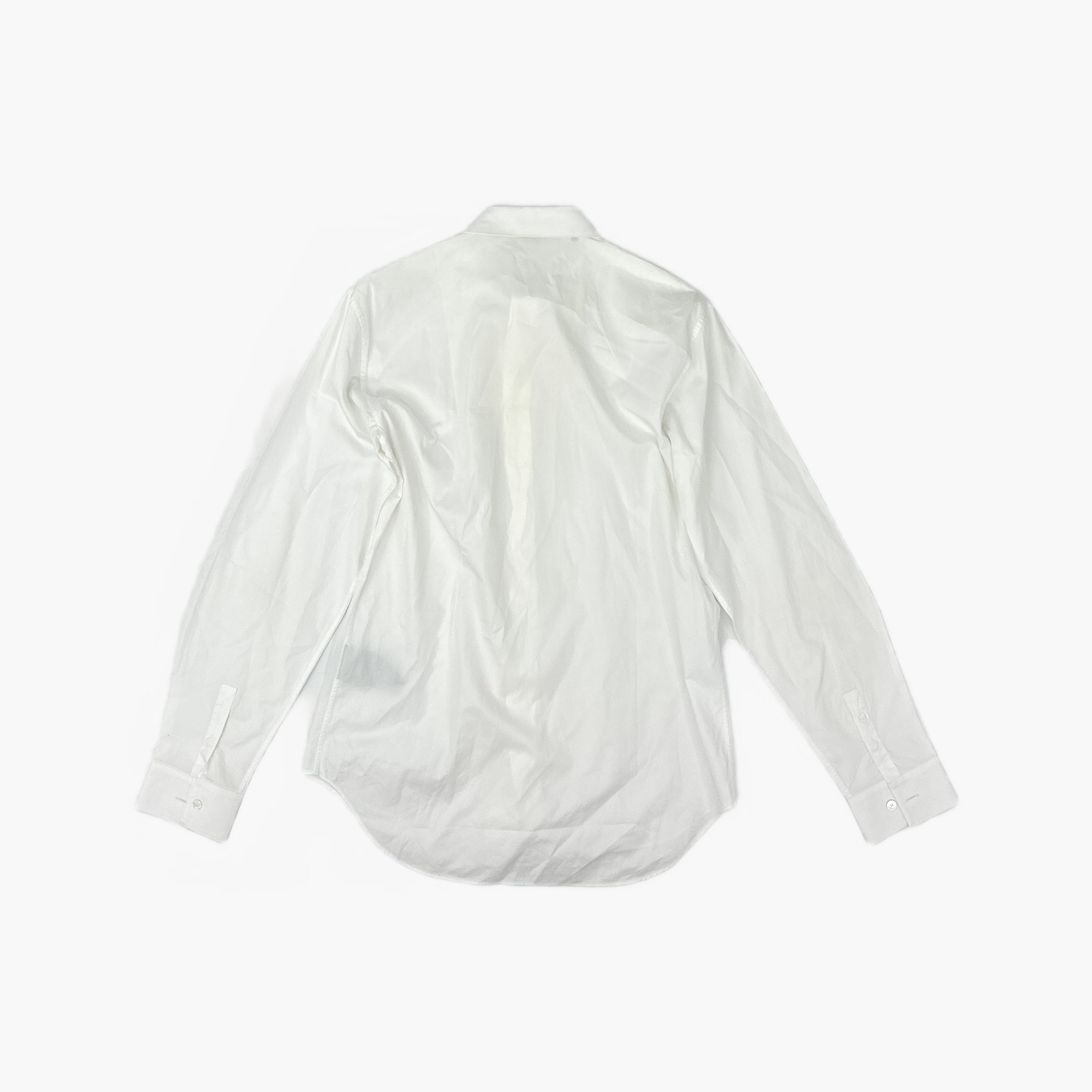 Dior Dior White Cotton Button Up Shirt Size 39 Size US M / EU 48-50 / 2 - 2 Thumbnail