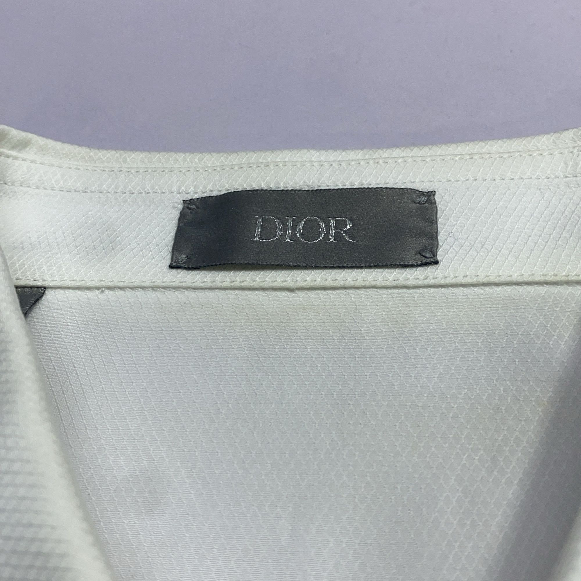 Dior Dior White Cotton Button Up Shirt Size 39 Size US M / EU 48-50 / 2 - 3 Thumbnail