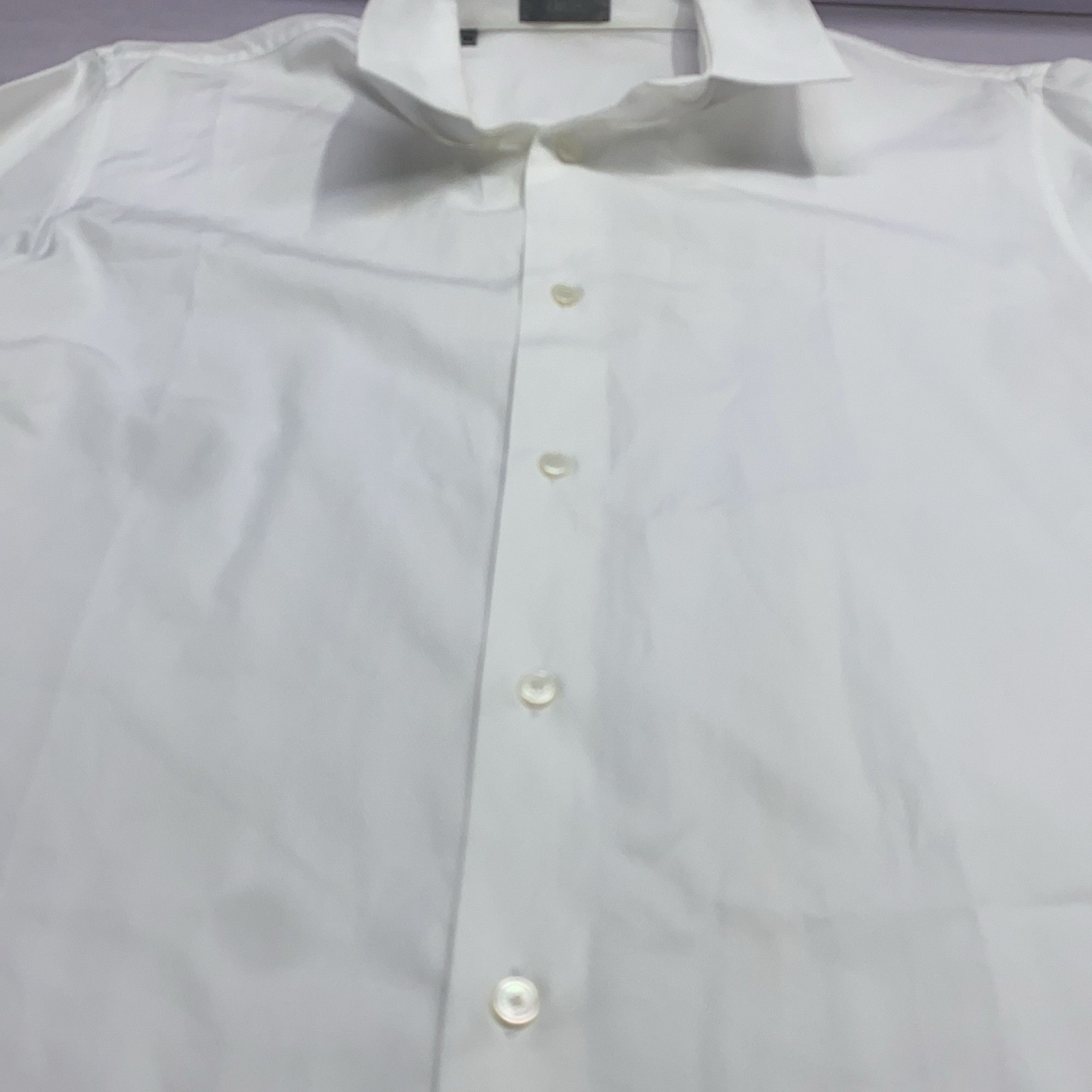 Dior Dior White Cotton Button Up Shirt Size 39 Size US M / EU 48-50 / 2 - 10 Thumbnail
