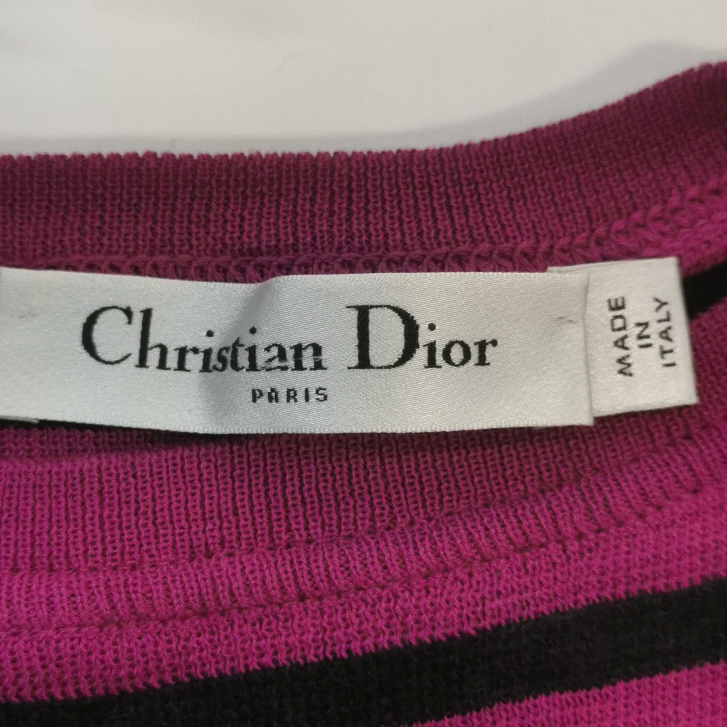 Christian Dior Monsieur Christian Dior Striped Logo Knit Sweater Size 36 Size XS / US 0-2 / IT 36-38 - 6 Thumbnail