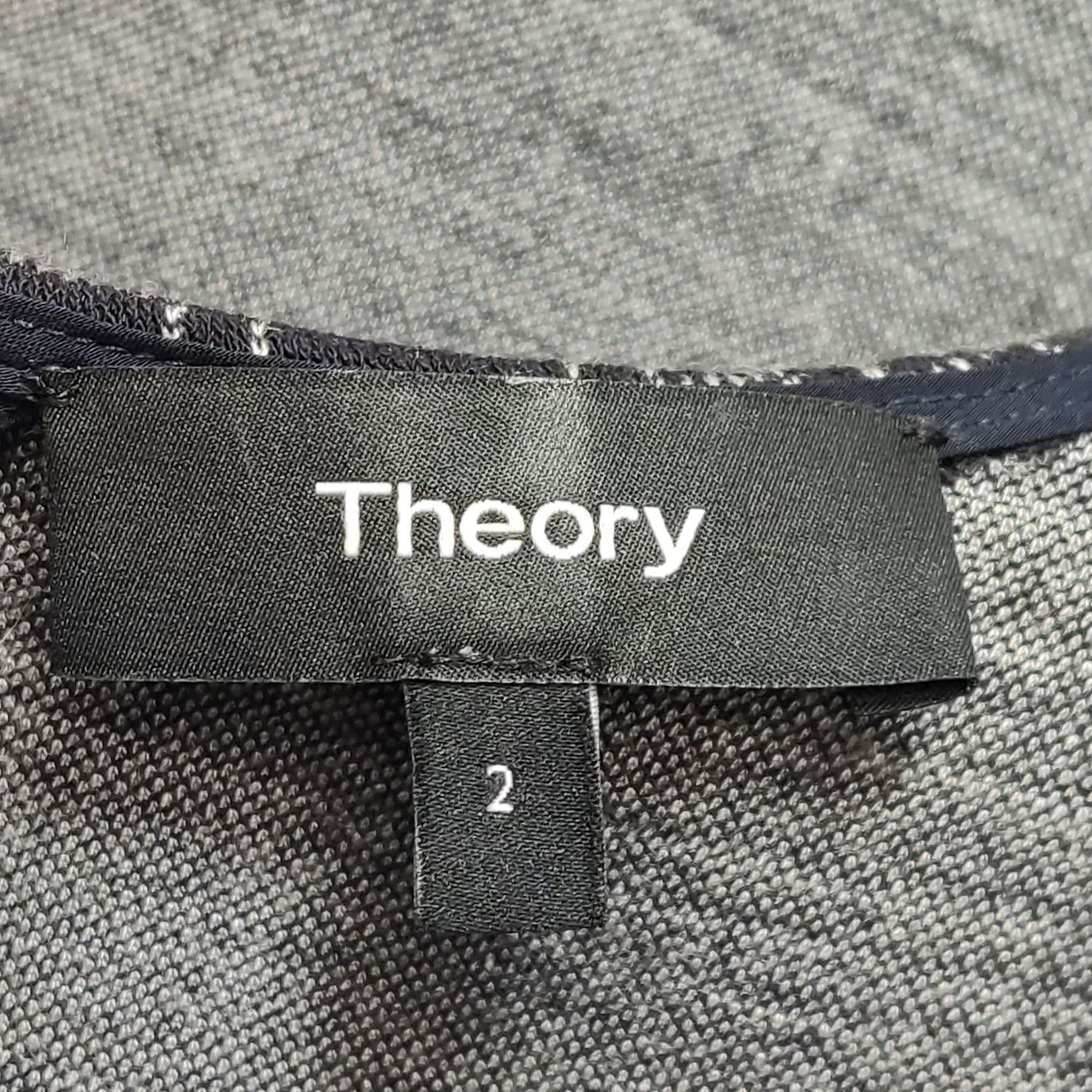 Theory Theory Checkered Round Neck Mini Dress Size 2 Size XS / US 0-2 / IT 36-38 - 4 Thumbnail
