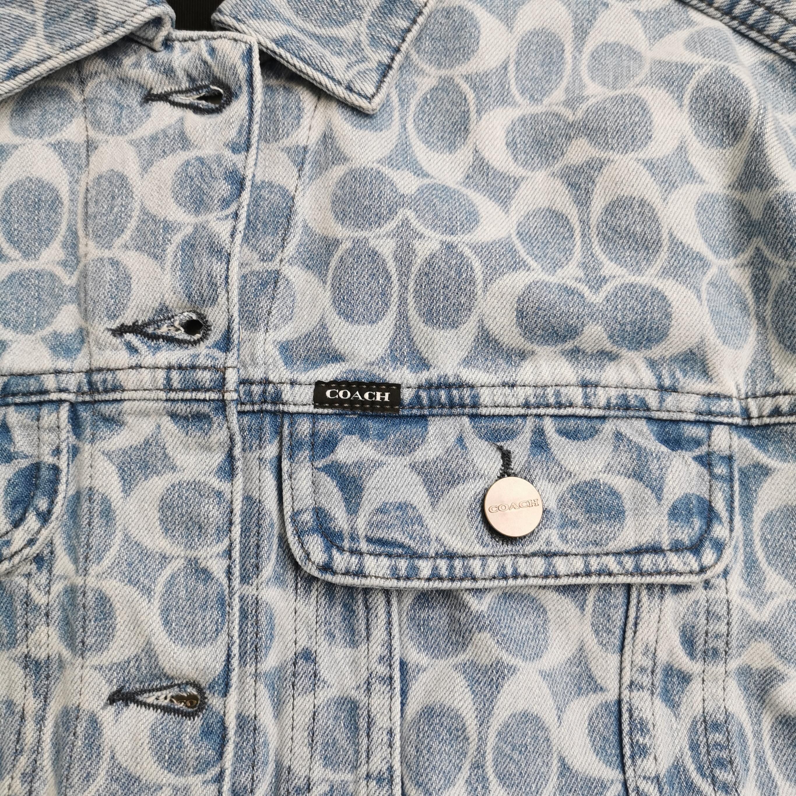 Coach Coach Monogram Denim Jacket Size S Size US S / EU 44-46 / 1 - 4 Thumbnail