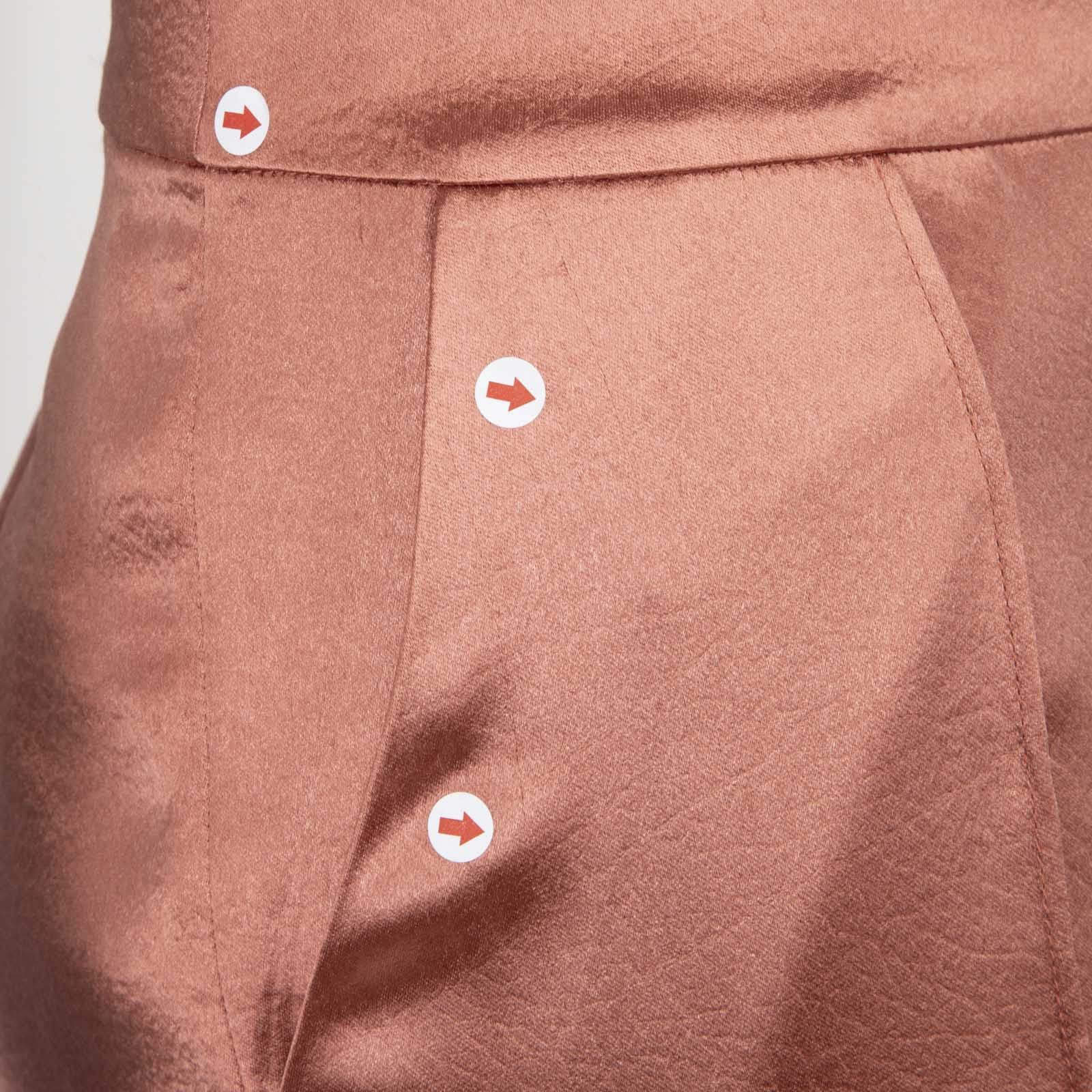 Cinq a Sept Copper Satin Straight Trousers Size 27" / US 4 / IT 40 - 4 Thumbnail