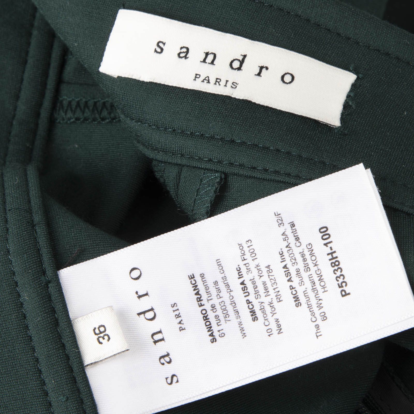 Sandro Green High Rise Flared Trousers Size 26" / US 2 / IT 38 - 6 Thumbnail