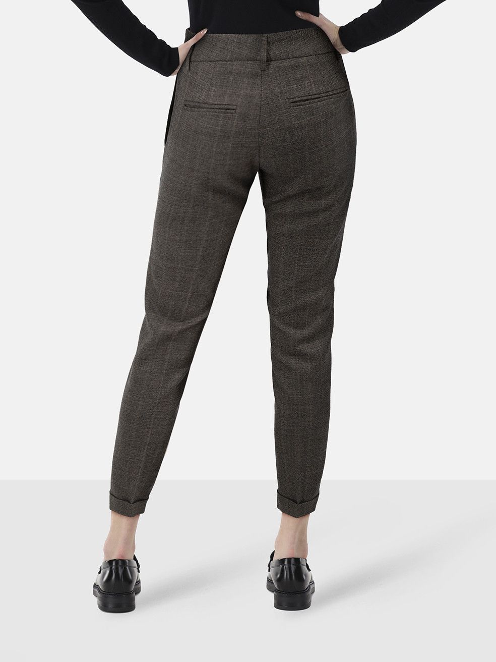 Etro Grey Wool Slim Trousers Size 26" / US 2 / IT 38 - 2 Thumbnail