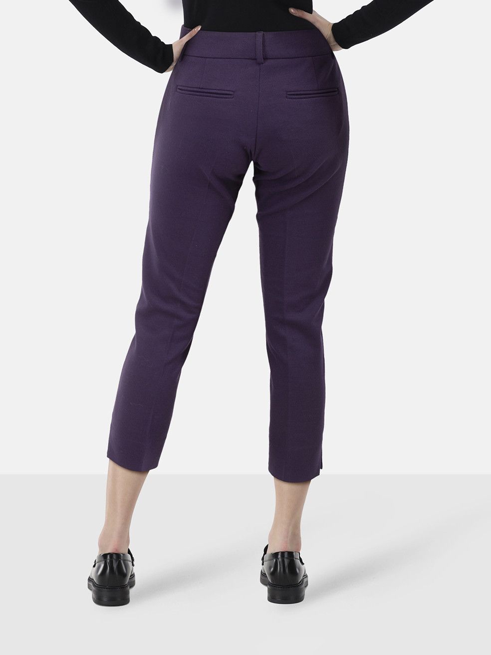 Etro Purple Mid Rise Slim Trousers Size 26" / US 2 / IT 38 - 2 Thumbnail