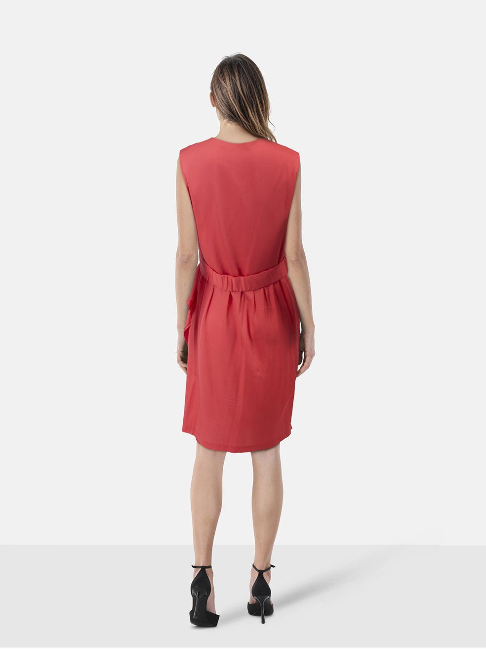Diane von Furstenberg Pink Silk Ruched Mini Dress Size S / US 4 / IT 40 - 2 Thumbnail