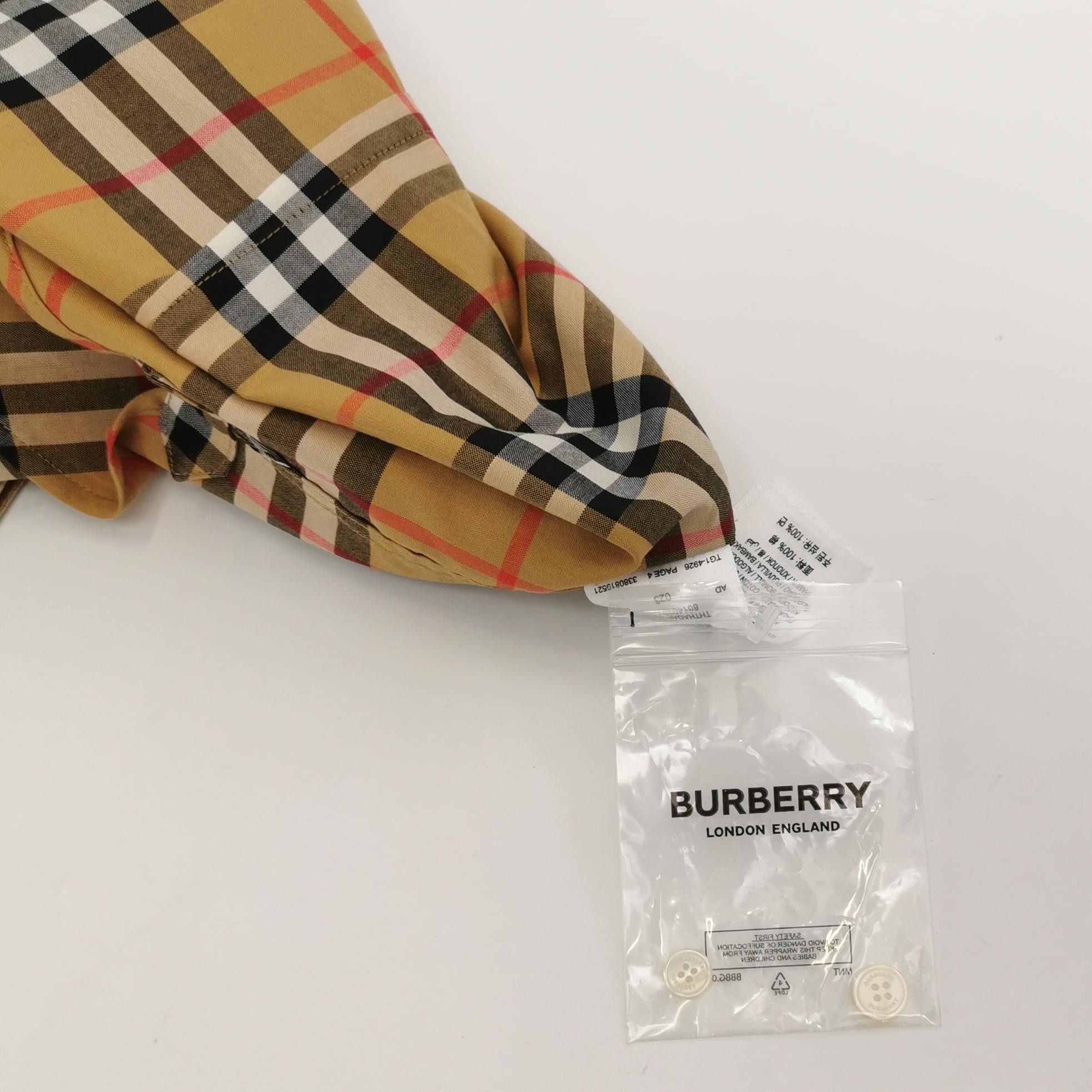 Burberry Burberry Check Button Up Shirt US 6 Size M / US 6-8 / IT 42-44 - 4 Thumbnail
