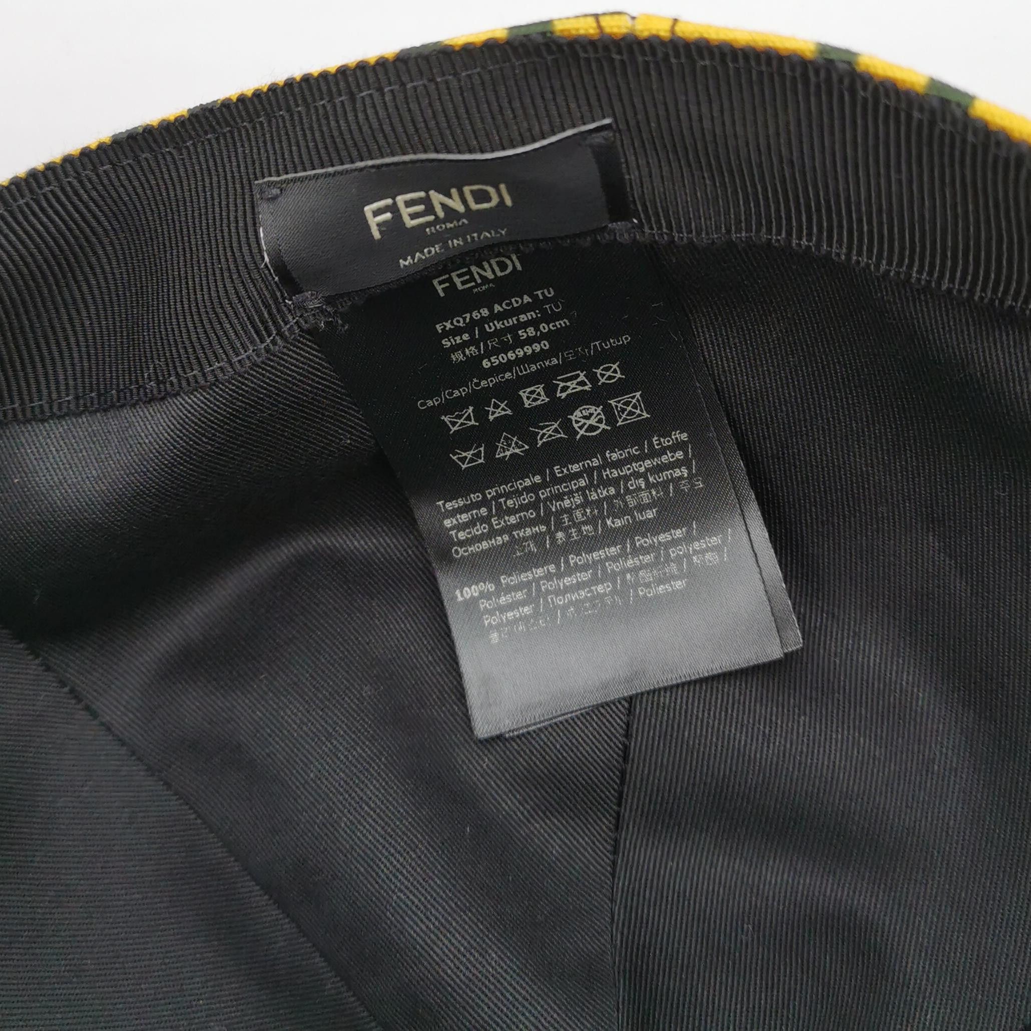 Fendi Fendi FF Logo Baseball Cap One Size Size ONE SIZE - 4 Thumbnail