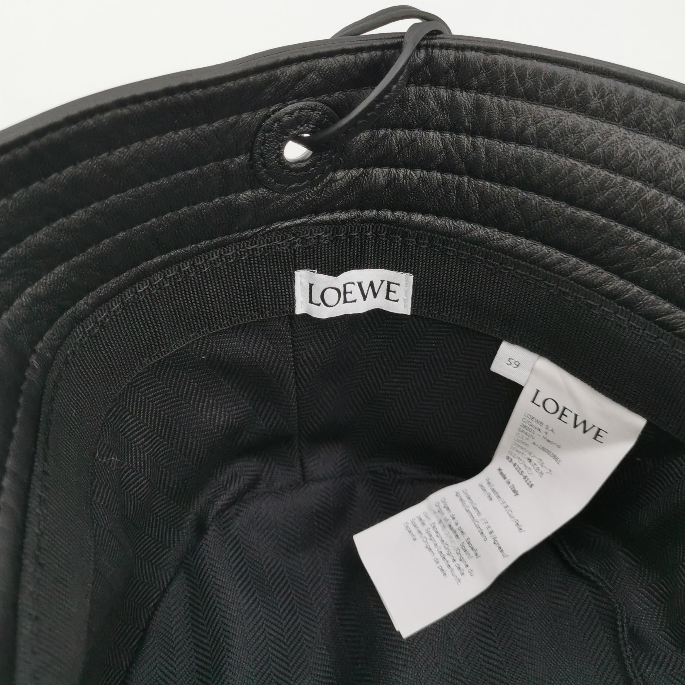 Loewe Loewe Anagram Leather Bucket Hat One Size Size ONE SIZE - 4 Thumbnail