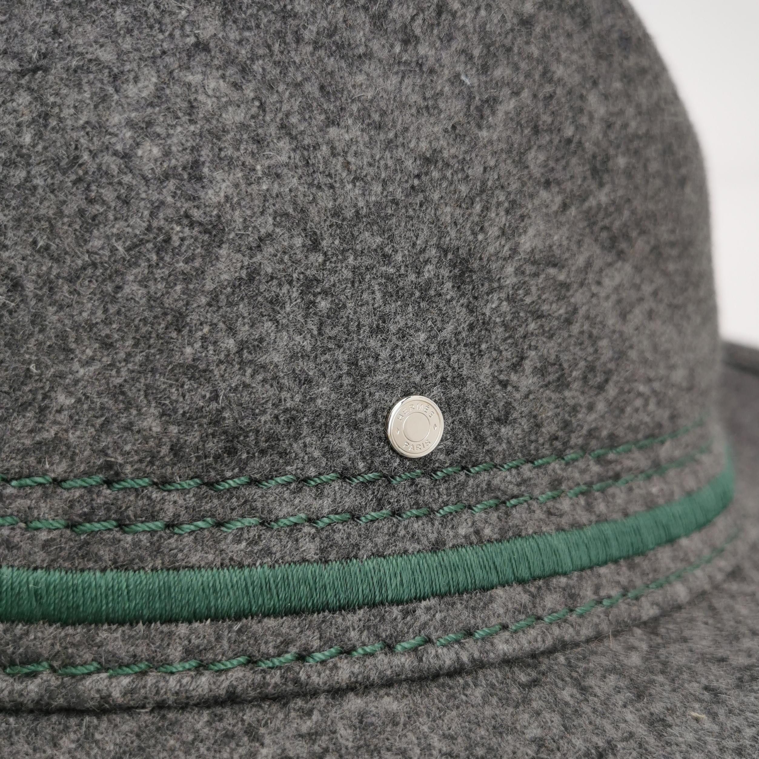 Hermes Hermes Cashmere Felt Hat Size 57 Size ONE SIZE - 4 Thumbnail