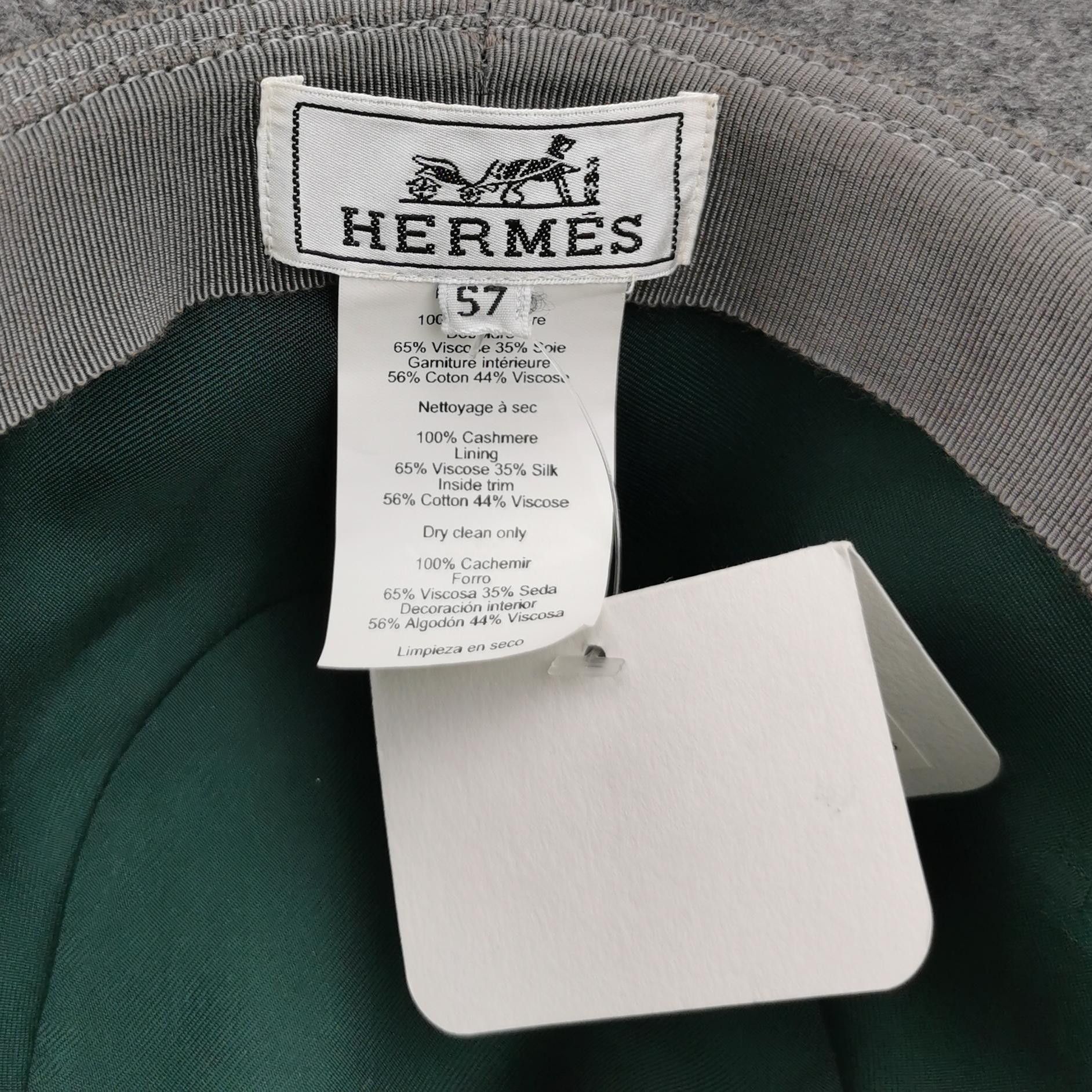 Hermes Hermes Cashmere Felt Hat Size 57 Size ONE SIZE - 5 Thumbnail