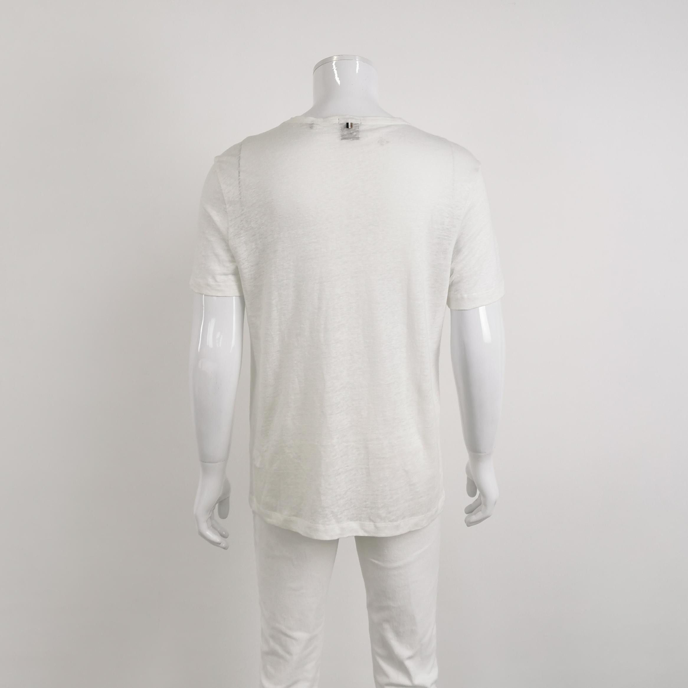 Hugo Boss BOSS Linen Crewneck T-Shirt Size L Size US L / EU 52-54 / 3 - 2 Thumbnail