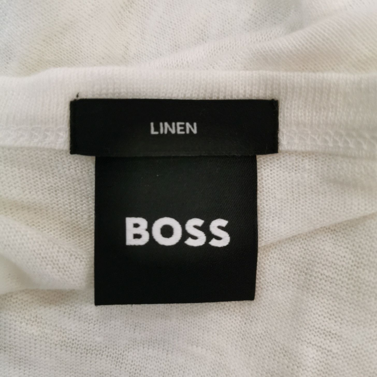 Hugo Boss BOSS Linen Crewneck T-Shirt Size L Size US L / EU 52-54 / 3 - 7 Thumbnail