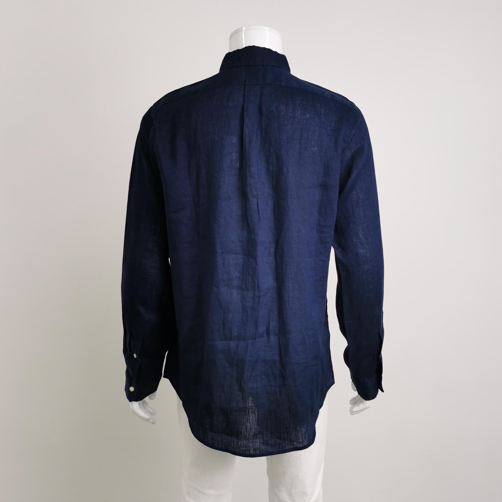Polo Ralph Lauren Polo Ralph Lauren Linen Button Up Shirt Size L Size US L / EU 52-54 / 3 - 2 Thumbnail
