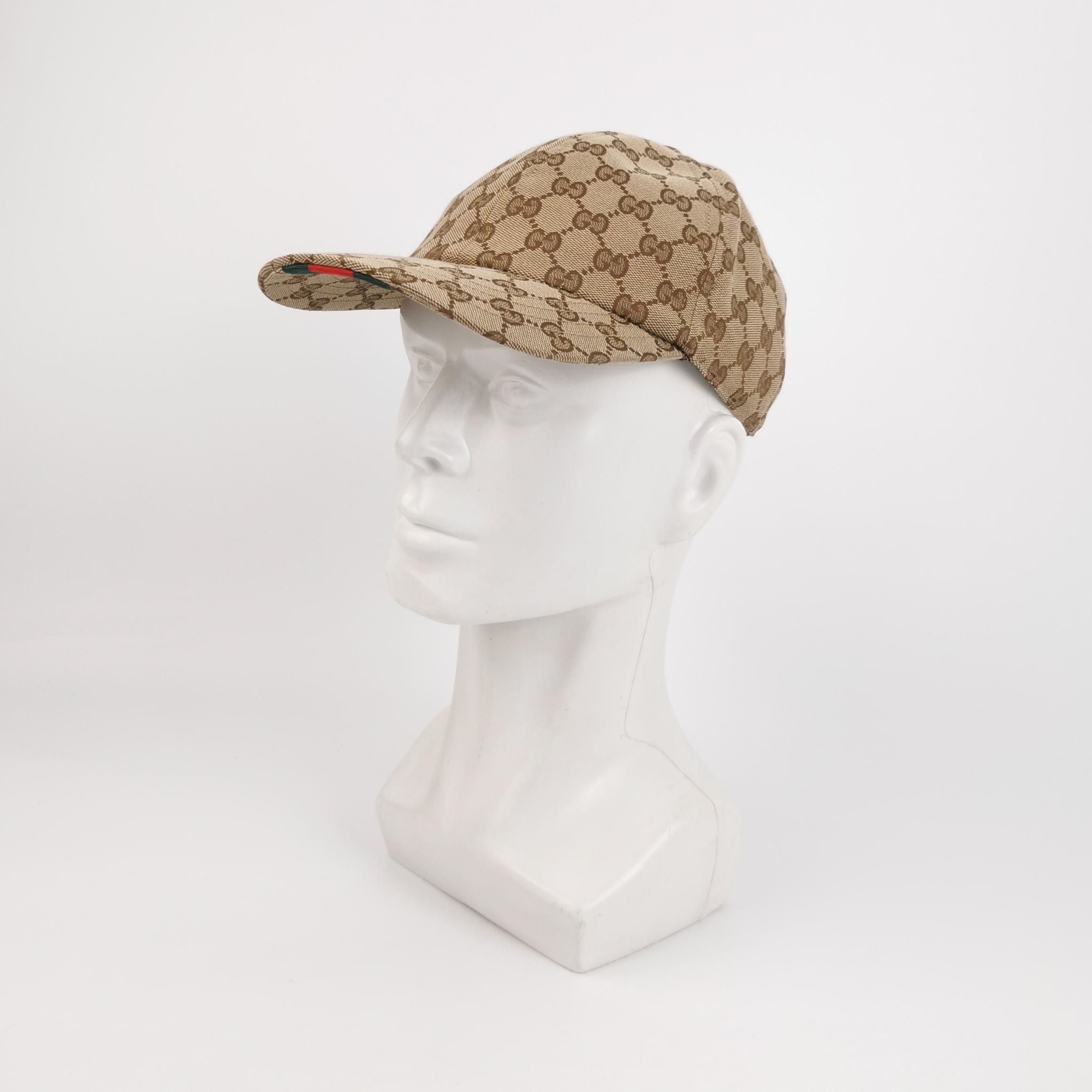 Gucci Gucci GG Monogram Web Stripe Baseball Cap M Size ONE SIZE - 2 Thumbnail
