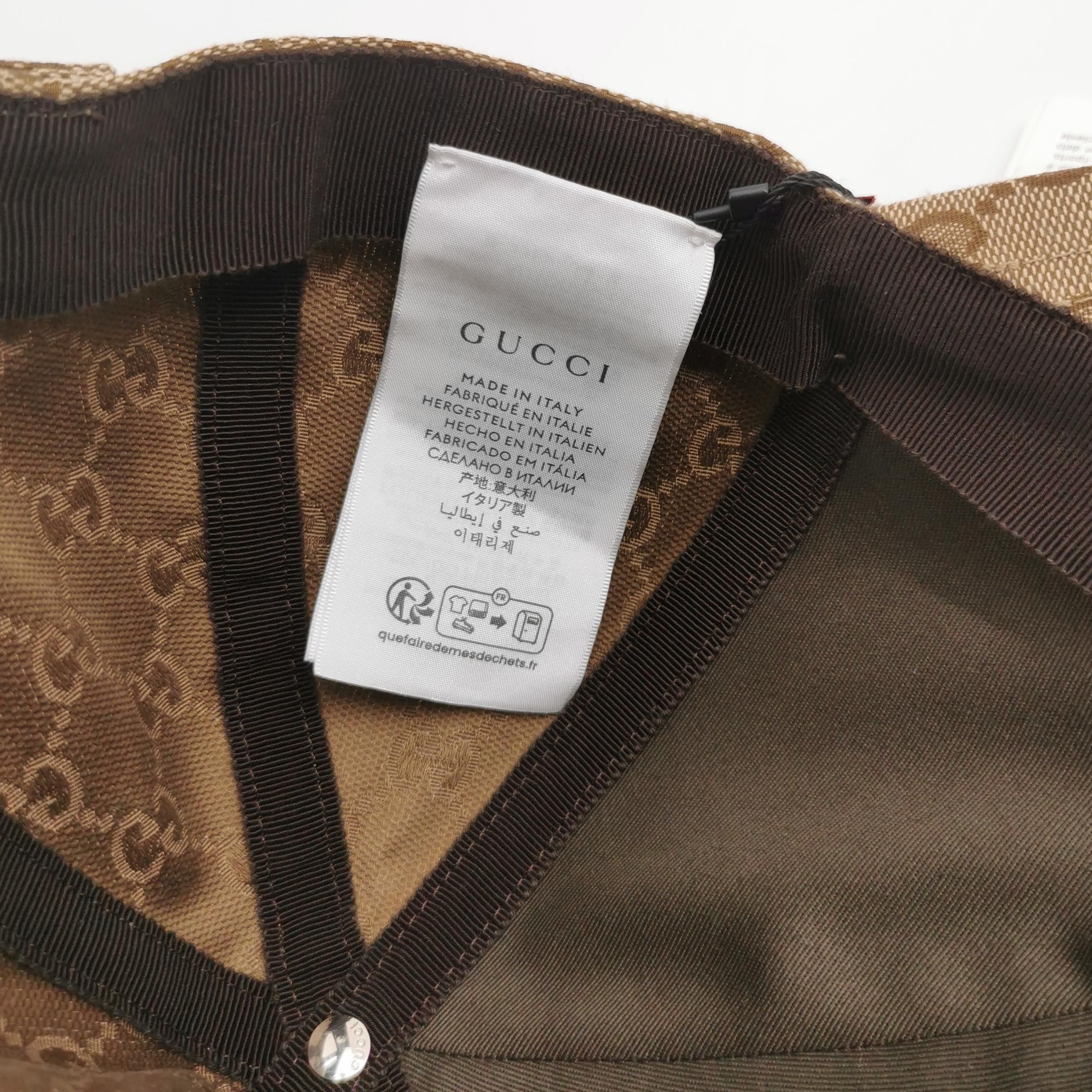 Gucci Gucci GG Monogram Web Stripe Baseball Cap M Size ONE SIZE - 5 Thumbnail