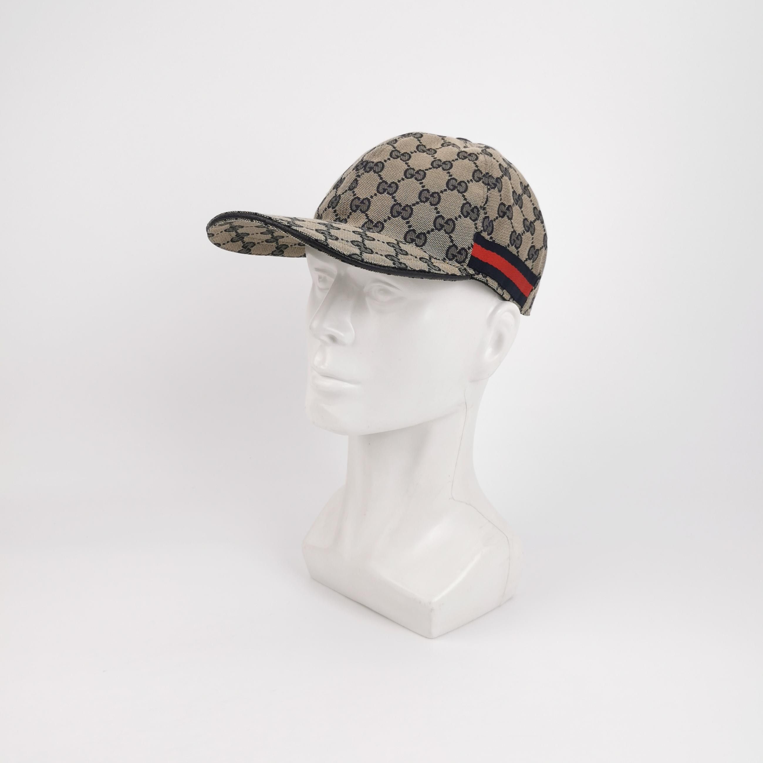 Gucci Gucci GG Monogram Web Stripe Baseball Cap S Size ONE SIZE - 2 Thumbnail
