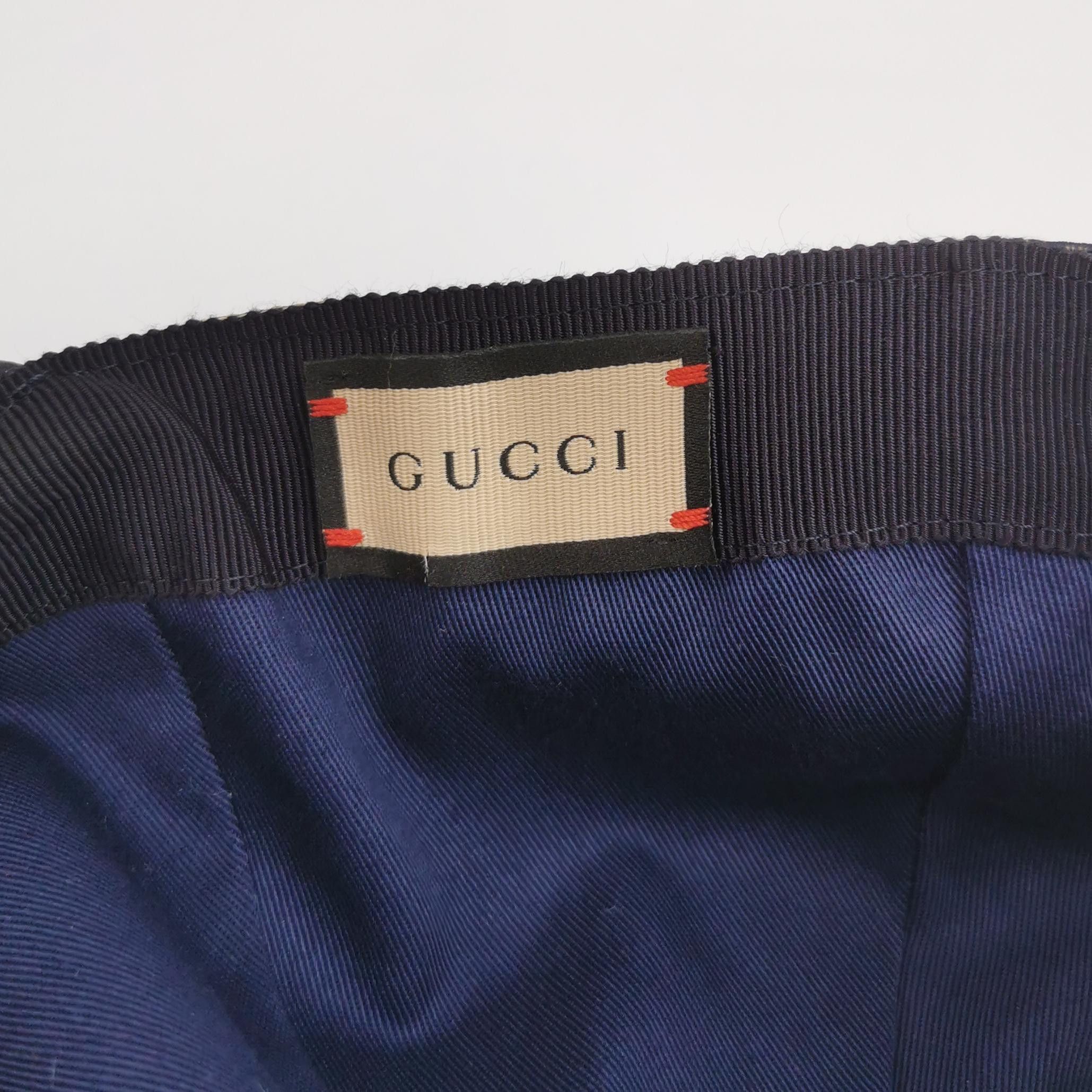 Gucci Gucci GG Monogram Web Stripe Baseball Cap S Size ONE SIZE - 4 Thumbnail