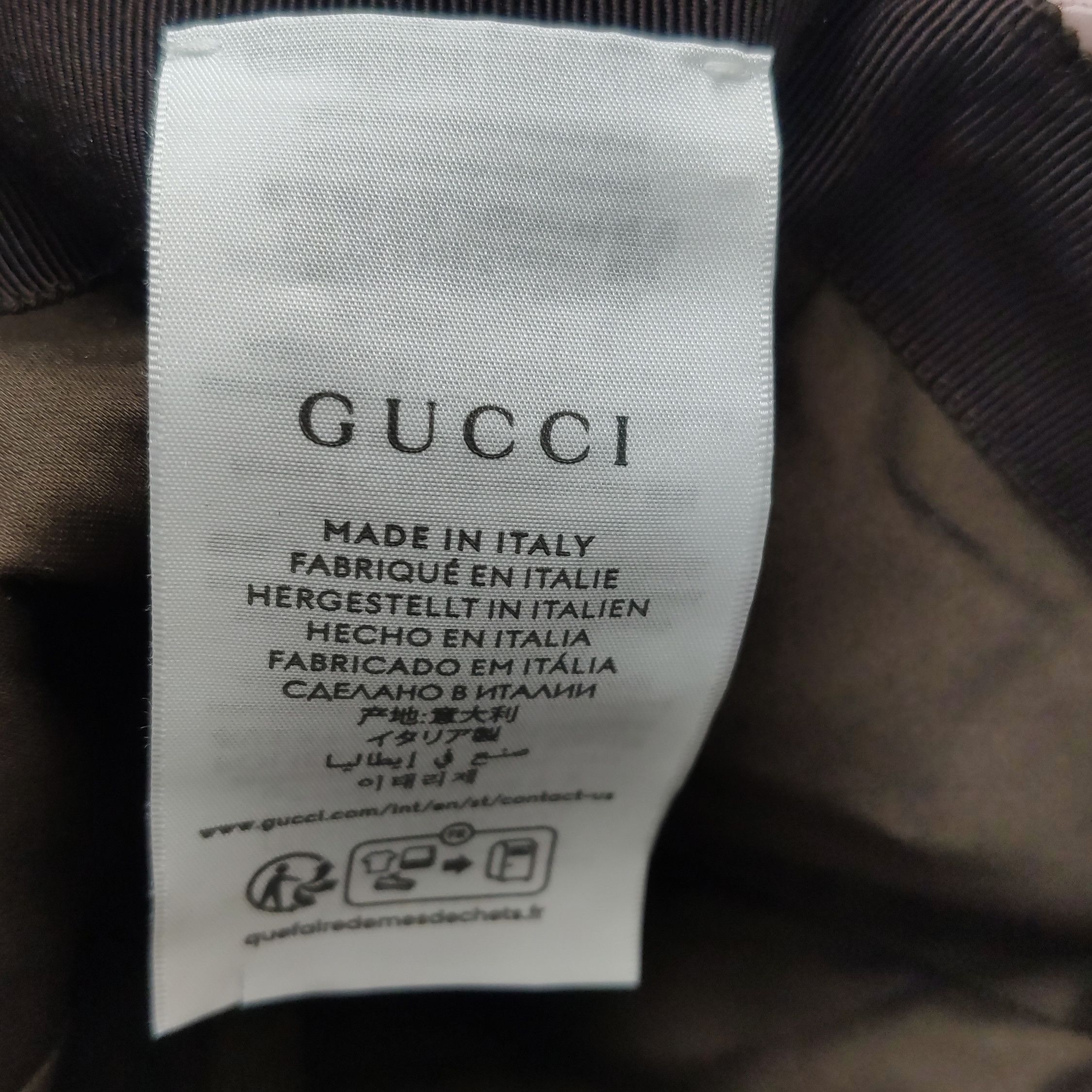 Gucci Gucci Monogram Canvas Baseball Cap ONE SIZE Size ONE SIZE - 8 Thumbnail