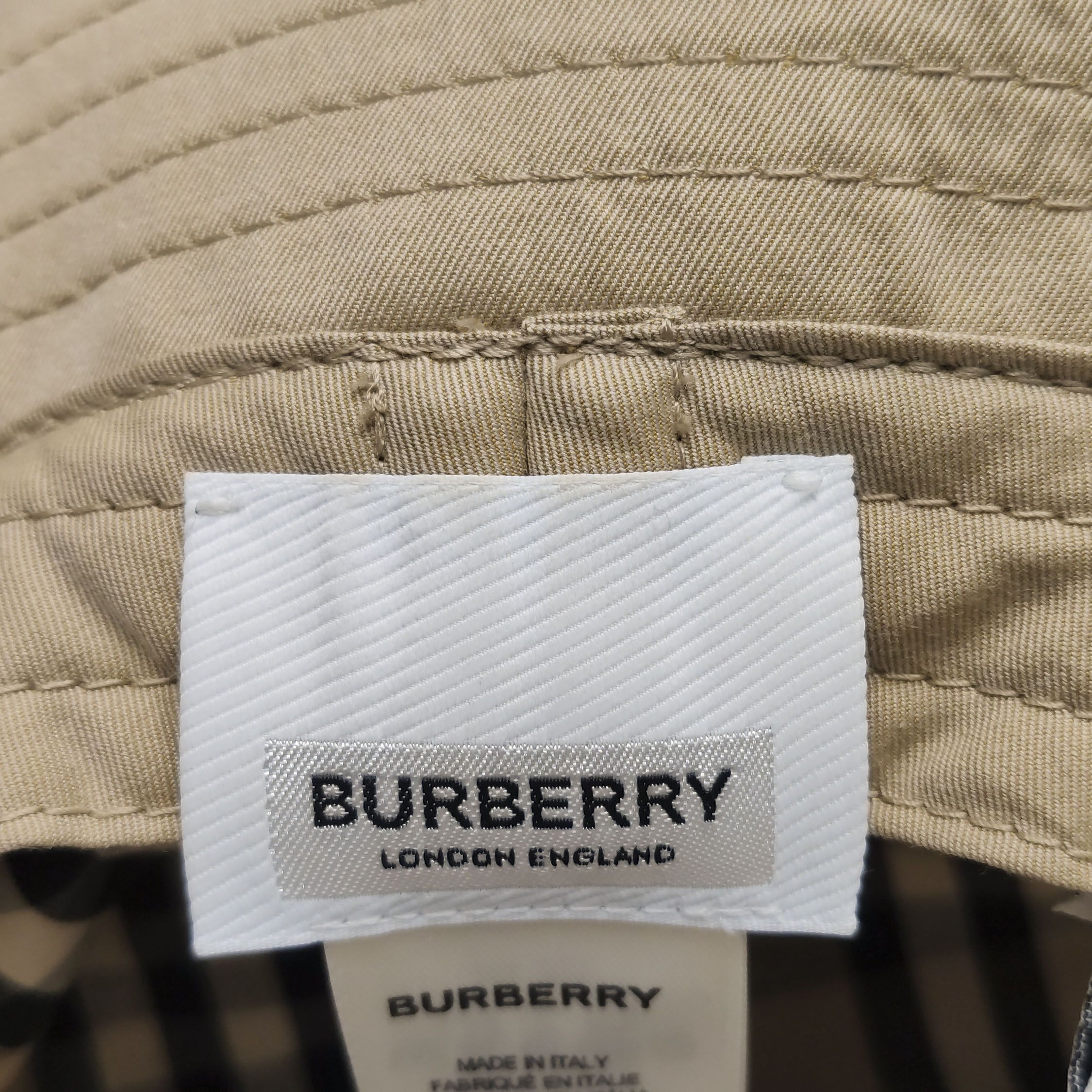 Burberry Burberry Logo Embroidery Cotton Bucket Hat Size M Size ONE SIZE - 5 Thumbnail