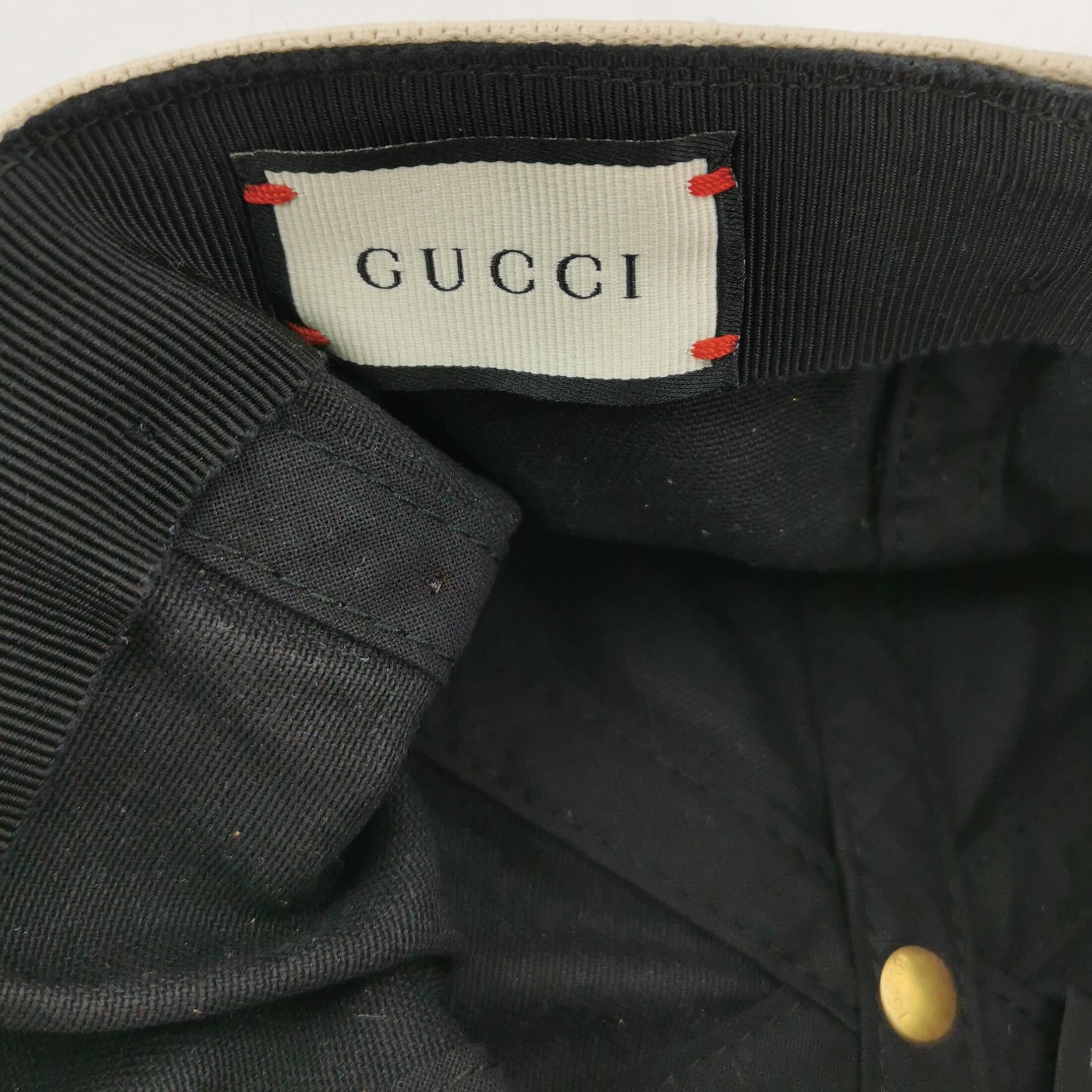 Gucci Gucci Terry Logo Cotton Baseball Hat ONE SIZE Size ONE SIZE - 4 Thumbnail