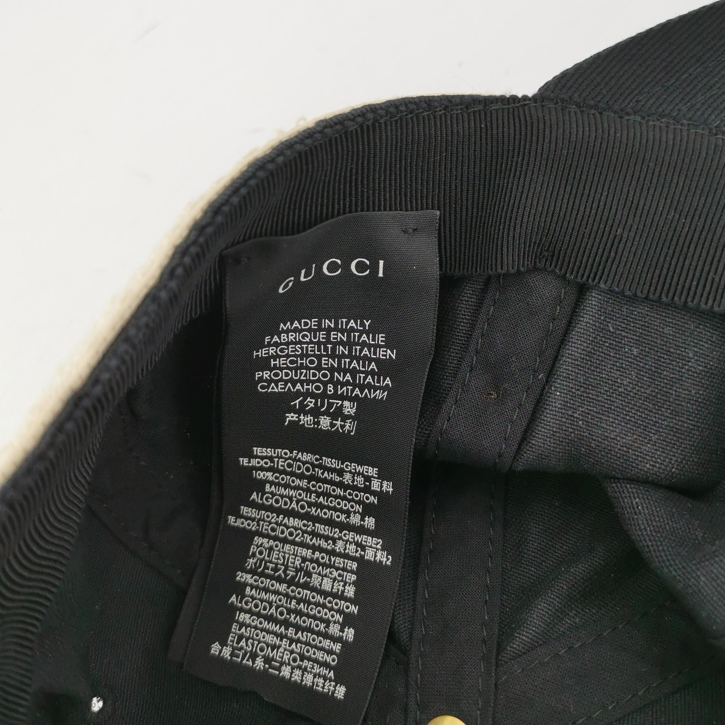 Gucci Gucci Terry Logo Cotton Baseball Hat ONE SIZE Size ONE SIZE - 5 Thumbnail