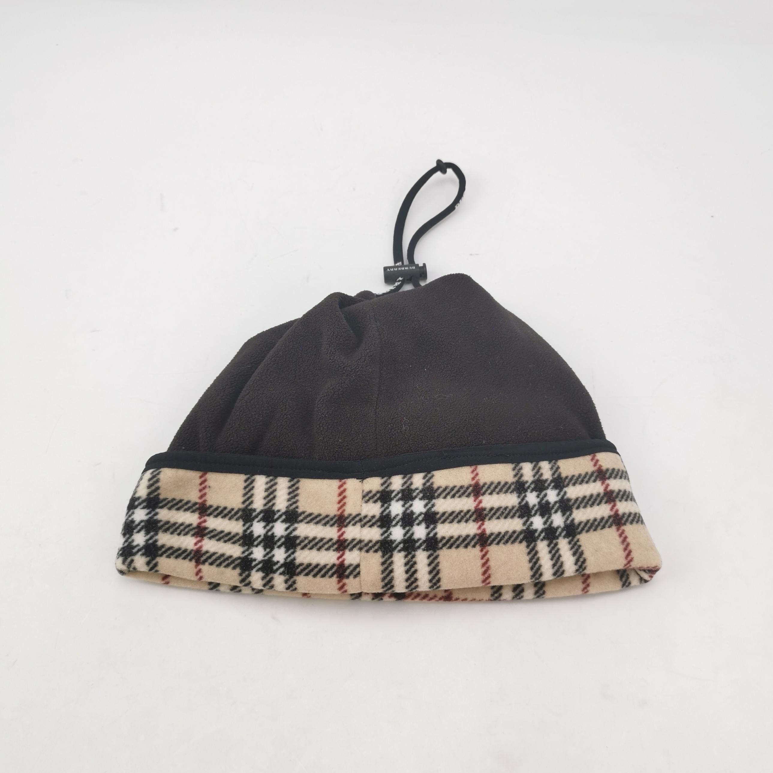 Burberry Burberry Vintage Check Patch Fleece Beanie ONE SIZE Size ONE SIZE - 2 Thumbnail