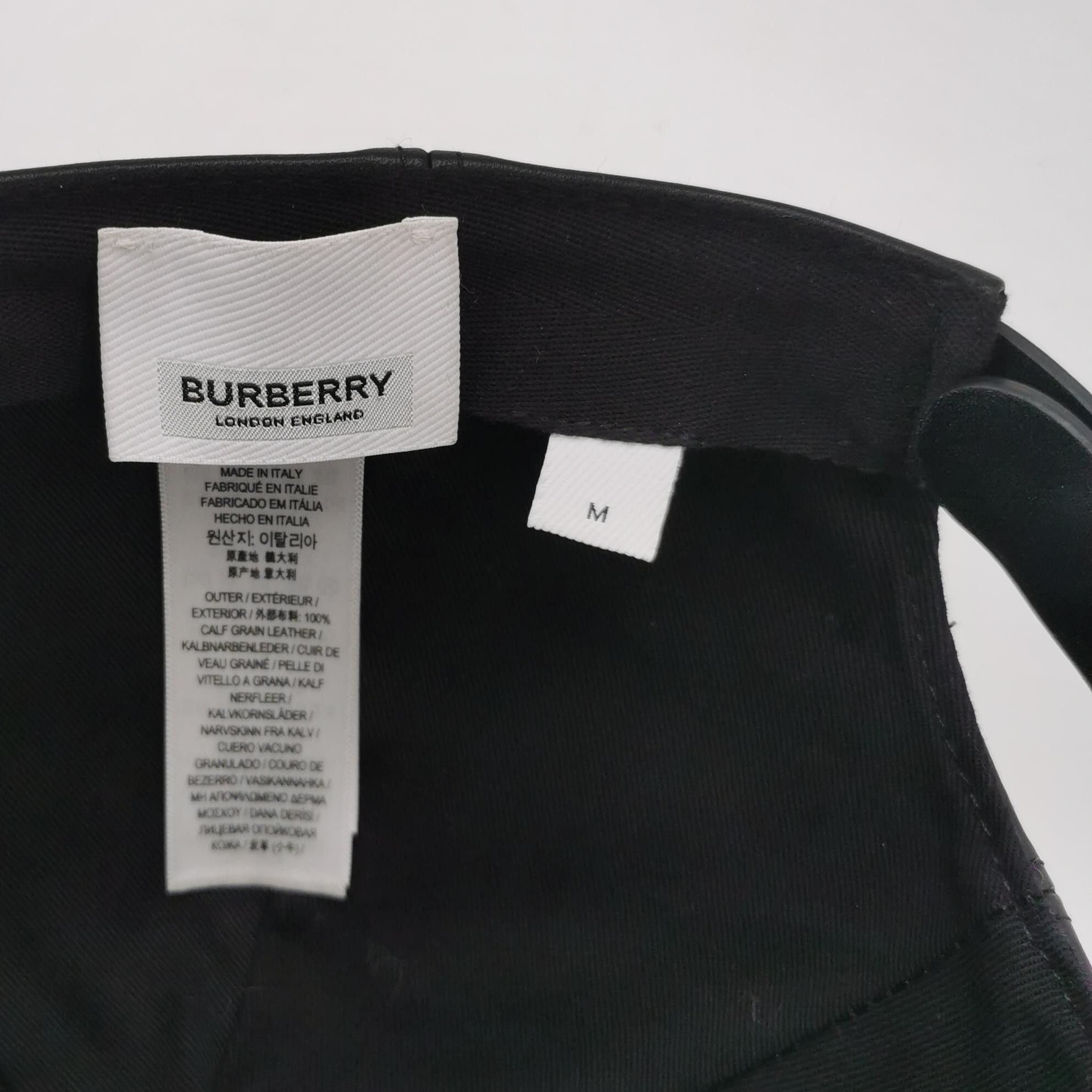 Burberry Burberry Bottle Cap Print Leather Baseball Cap ONE SIZE Size ONE SIZE - 5 Thumbnail