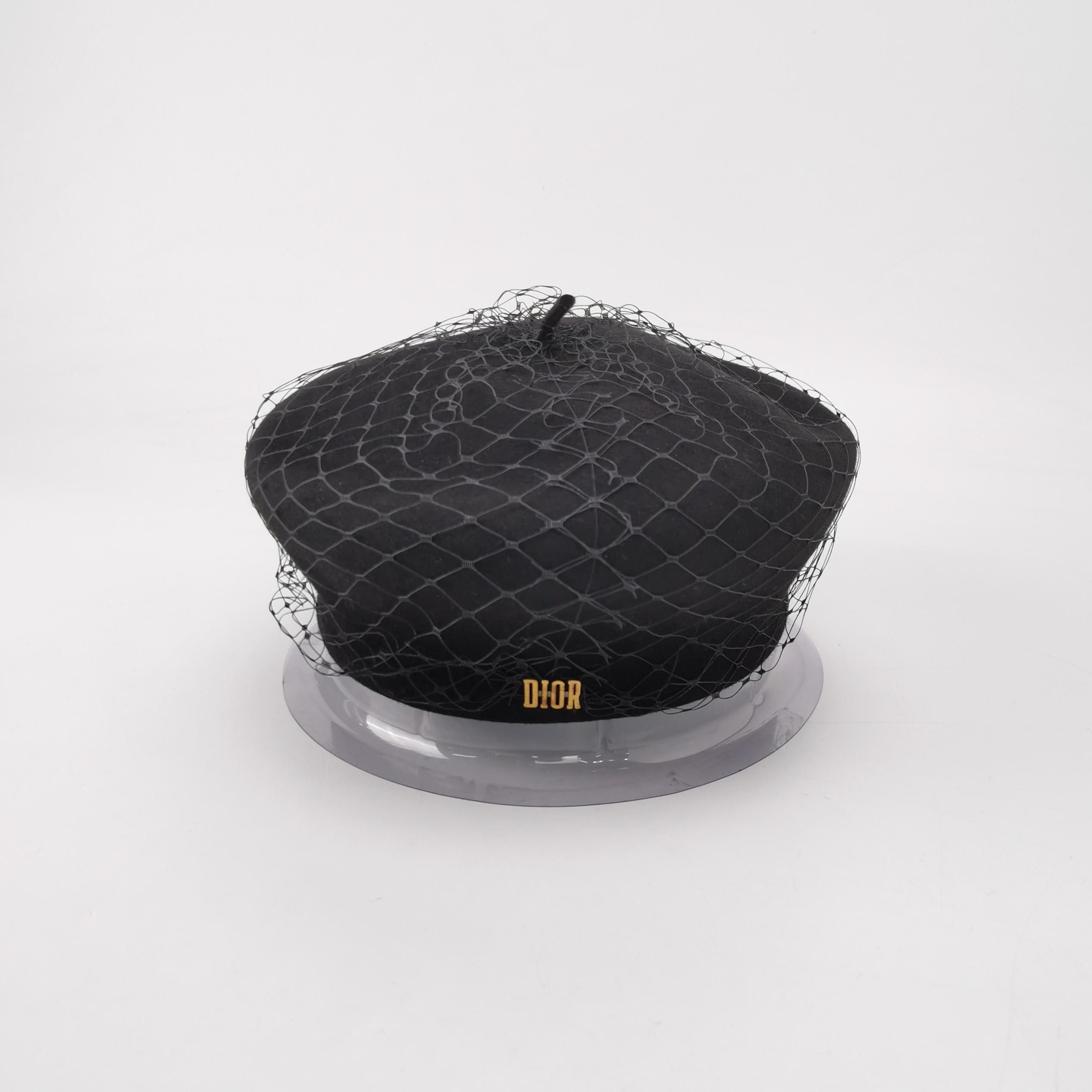 Dior Dior Veiled Rabbit Hair Beret ONE SIZE Size ONE SIZE - 3 Thumbnail