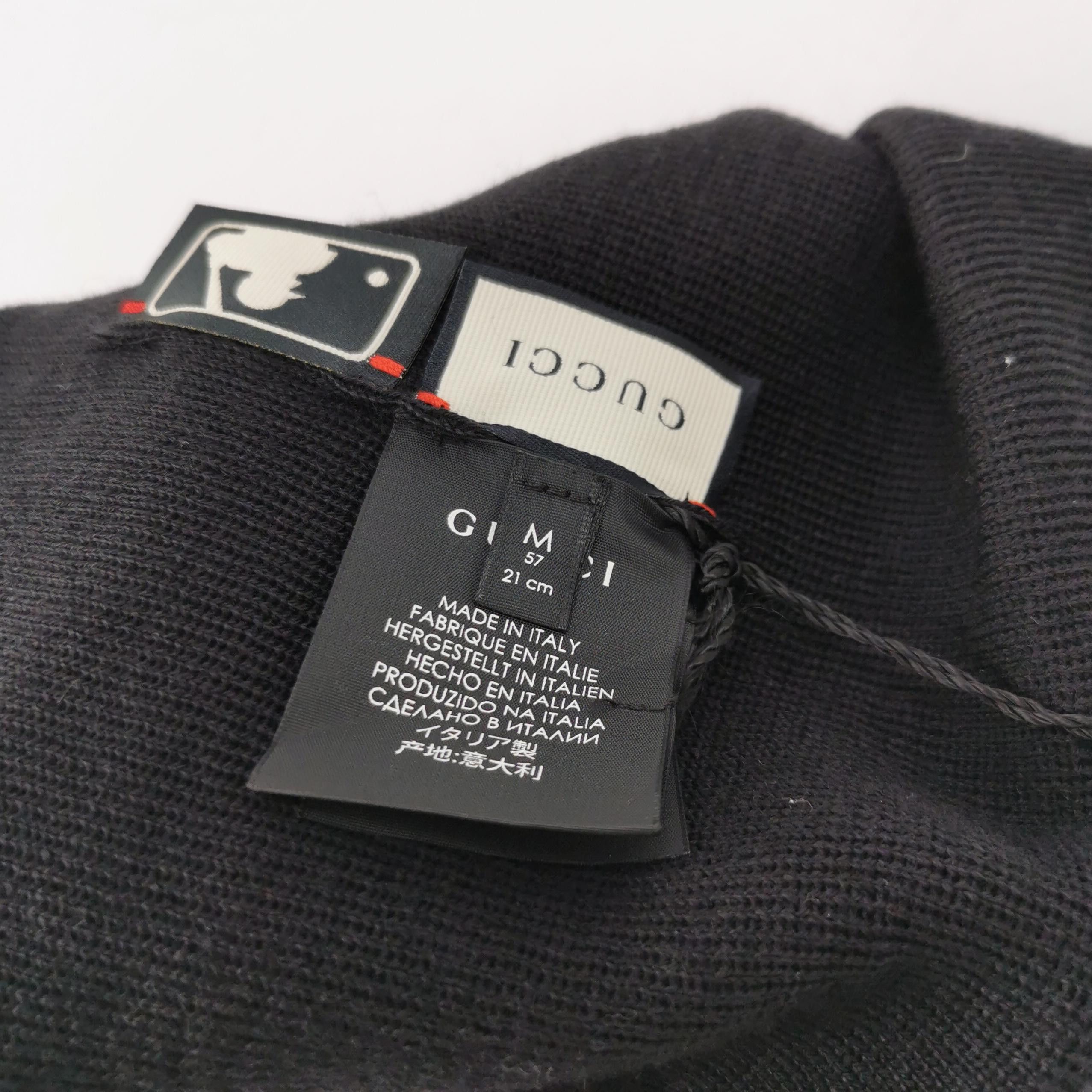 Gucci Gucci Floral Embroidered NY Beanie Size ONE SIZE Size ONE SIZE - 4 Thumbnail
