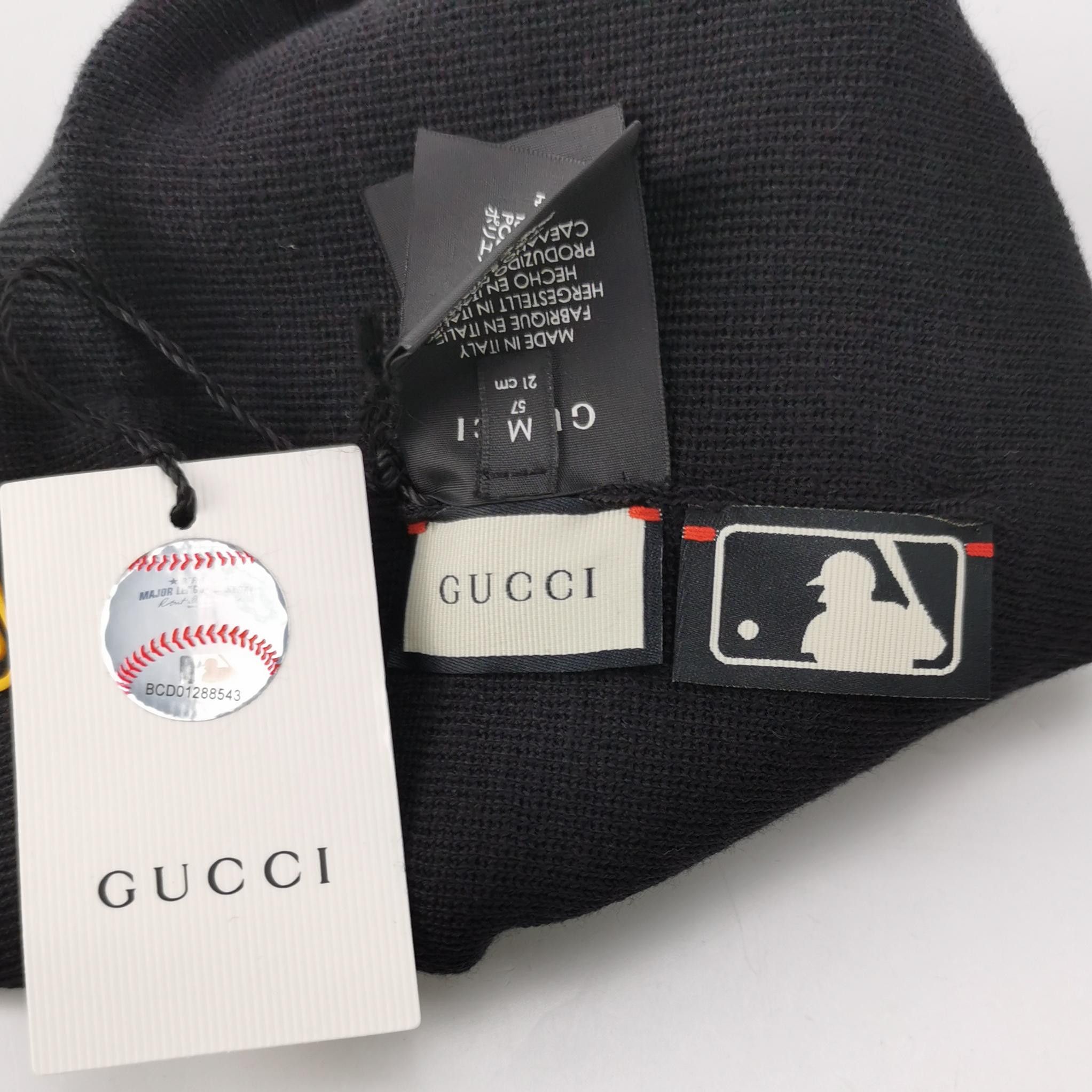 Gucci Gucci Floral Embroidered NY Beanie Size ONE SIZE Size ONE SIZE - 3 Thumbnail
