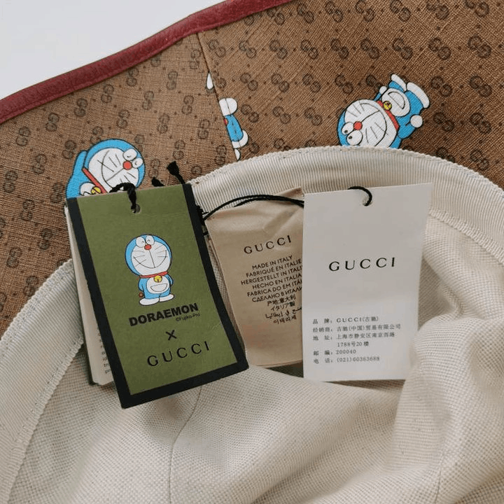 Gucci Gucci x Doraemon Monogram Bucket Hat Size ONE SIZE Size ONE SIZE - 6 Thumbnail