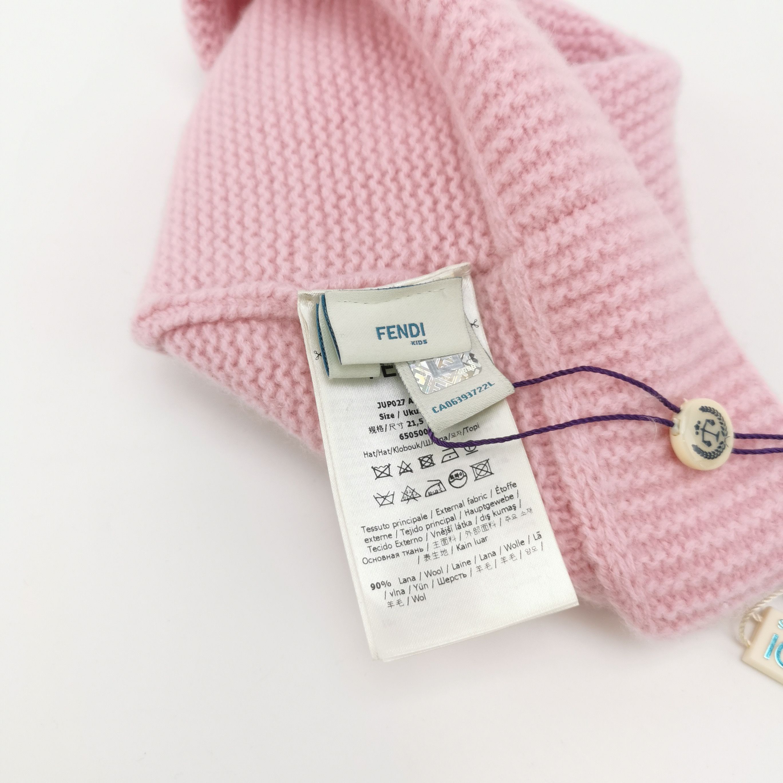 Fendi Fendi Pink Logo Beanie ONE SIZE Size ONE SIZE - 5 Thumbnail