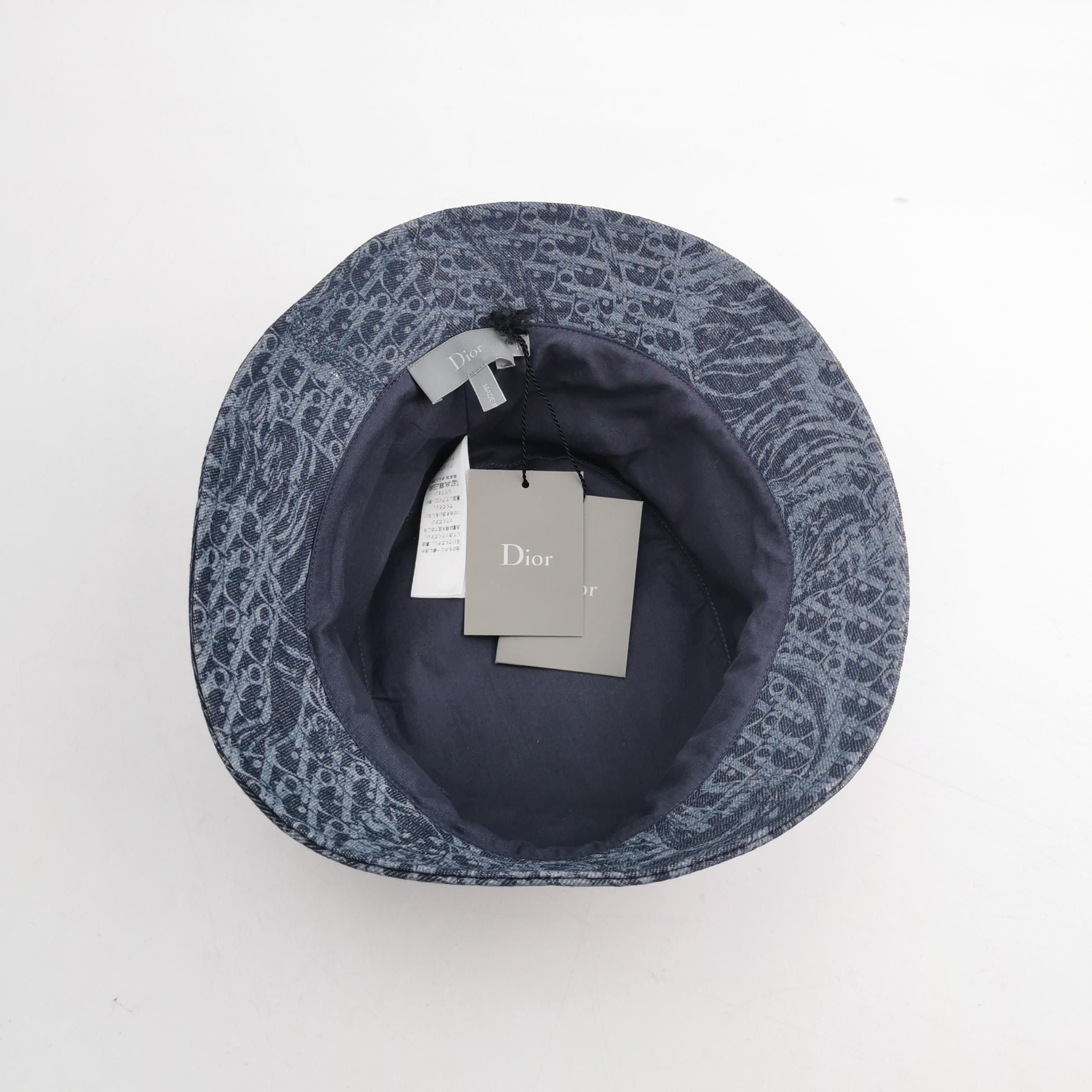 Dior Dior Oblique Pattern Cotton Bucket Hat Size ONE SIZE - 4 Thumbnail