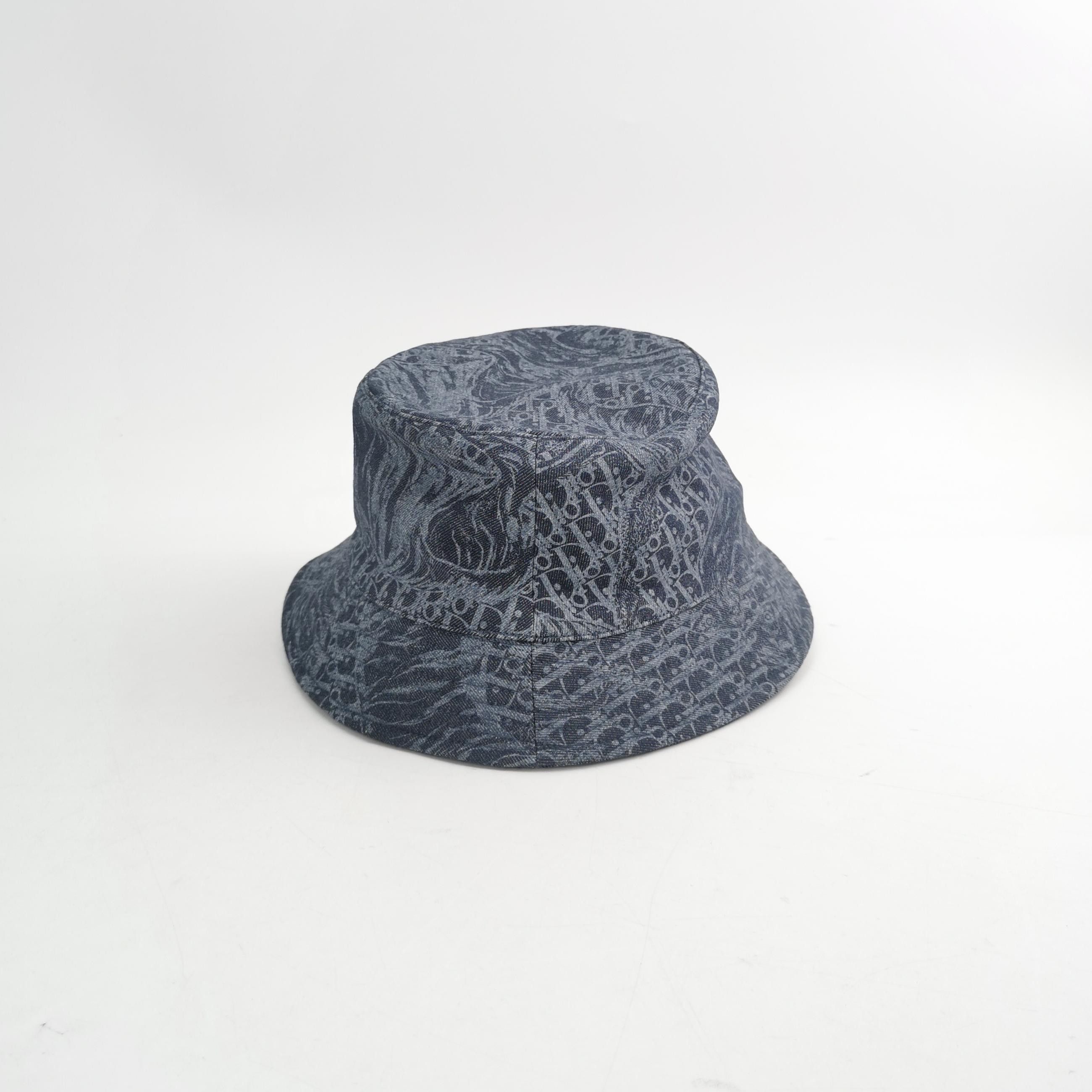 Dior Dior Oblique Pattern Cotton Bucket Hat Size ONE SIZE - 3 Thumbnail